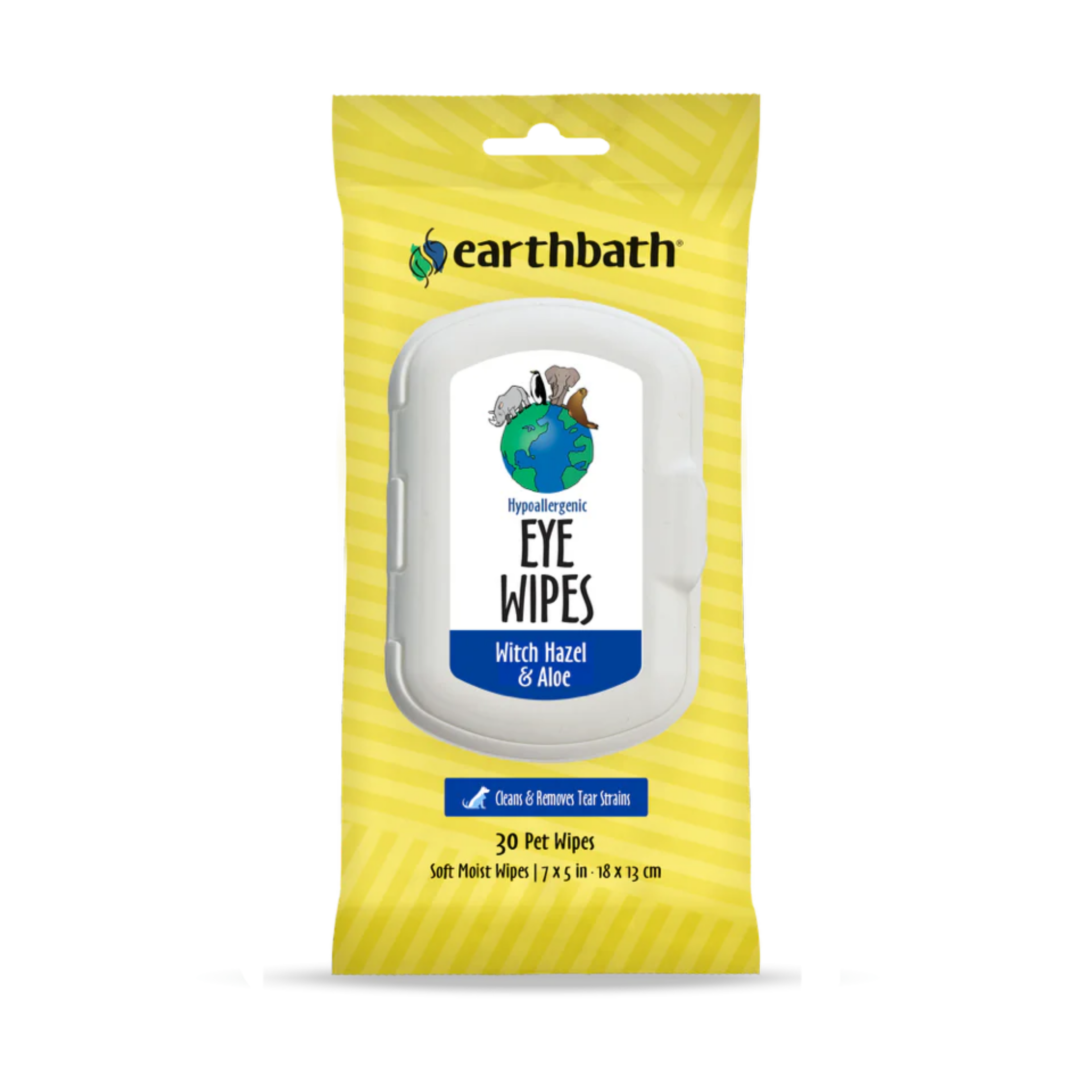 Earthbath Hypoallergenic Eye Wipes: Witch Hazel & Aloe
