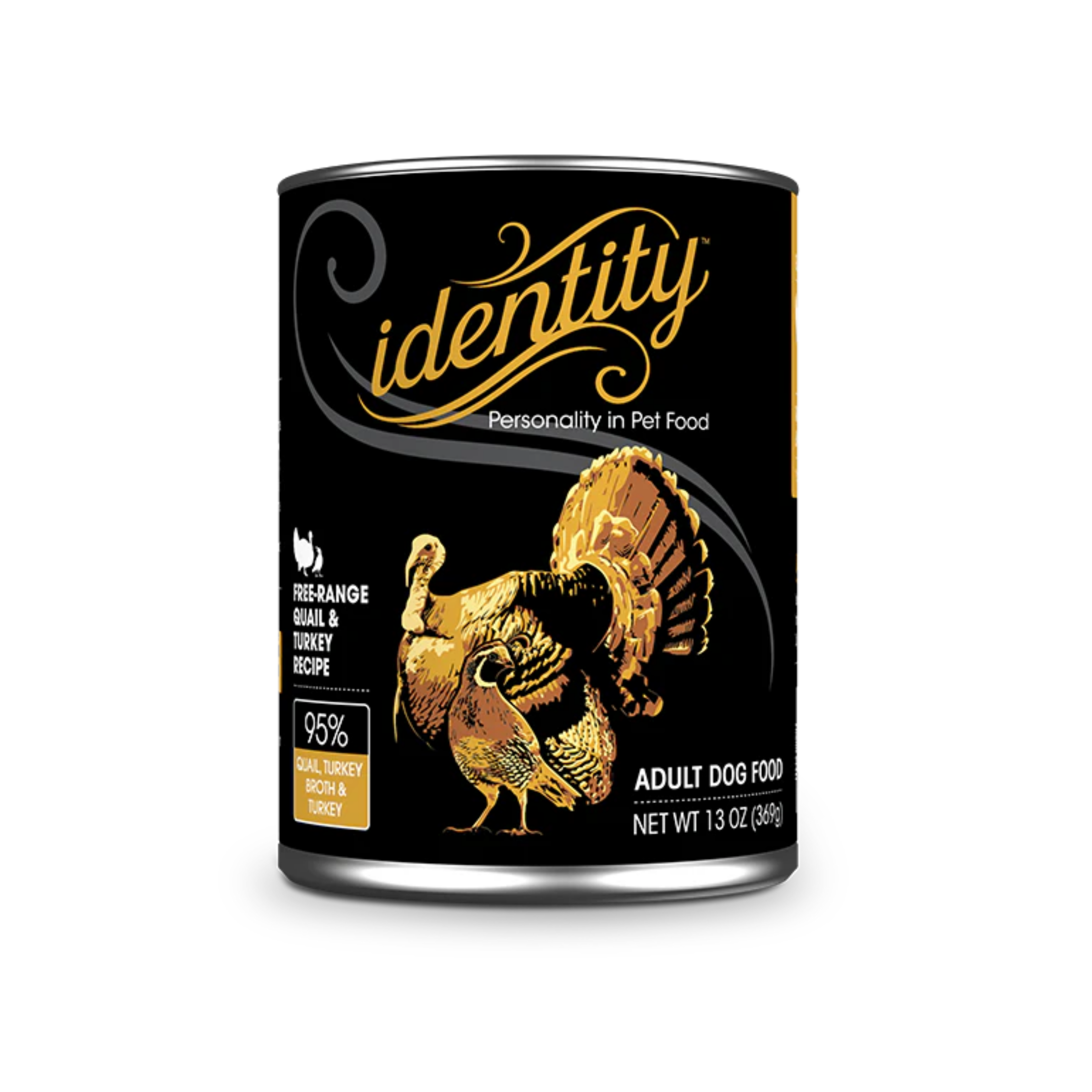 Identity Free-Range Quail, Turkey Broth & Turkey Pâté Wet Dog Food