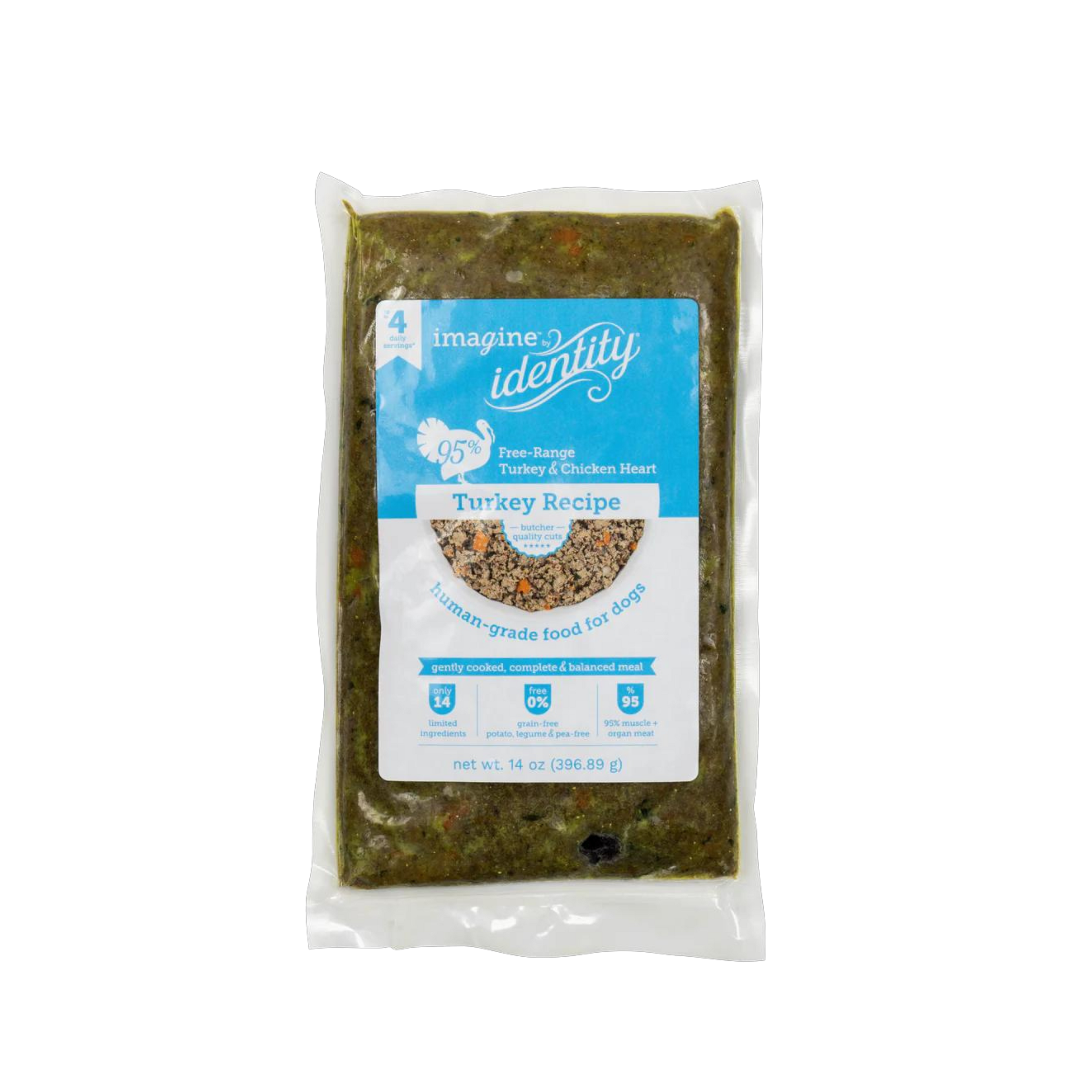 Identity imagine 95% Turkey Gently Cooked Dog Food Recipe