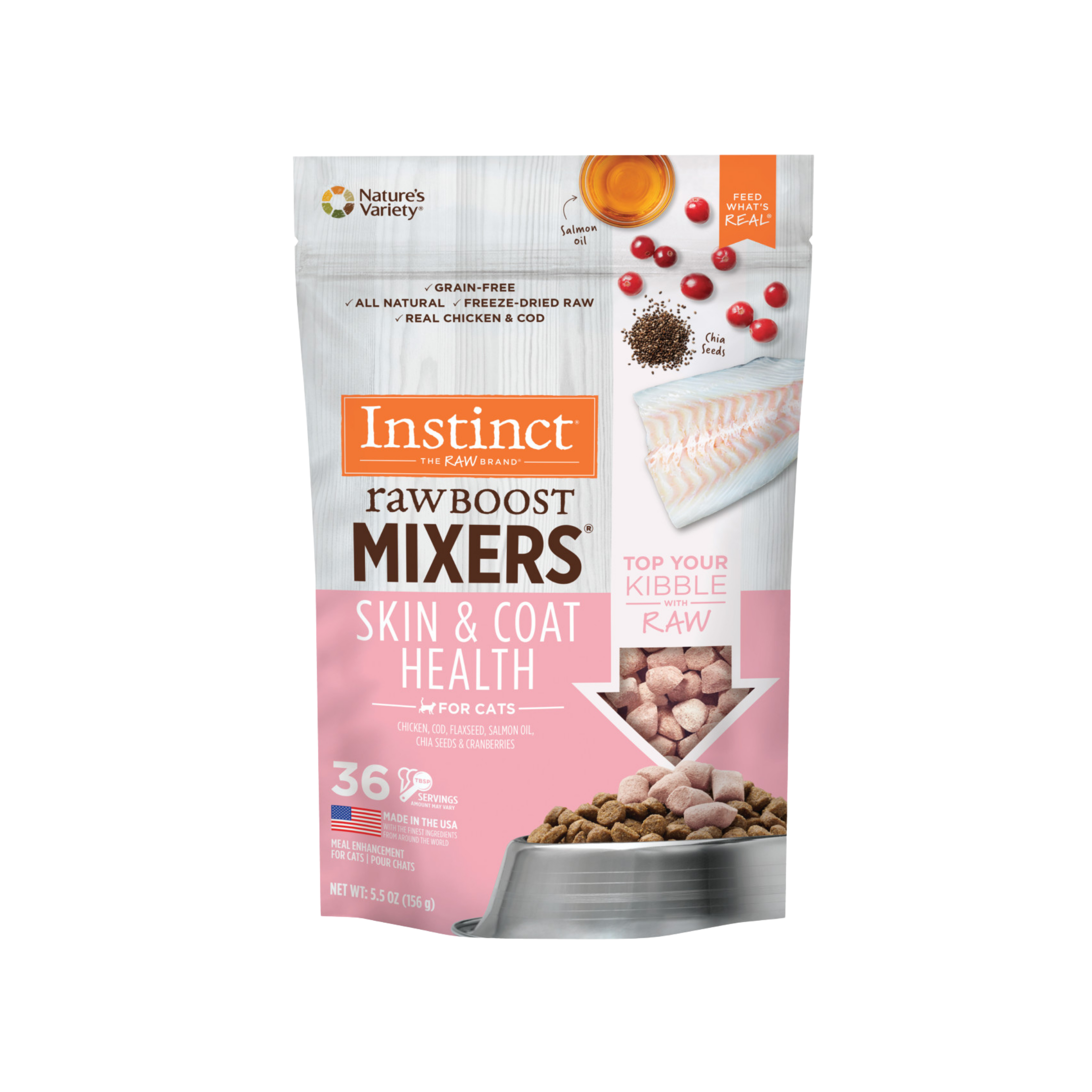 Instinct Raw Boost Mixers Skin & Coat Health for Cats