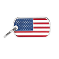 Myfamiy Flag USA ID Tag