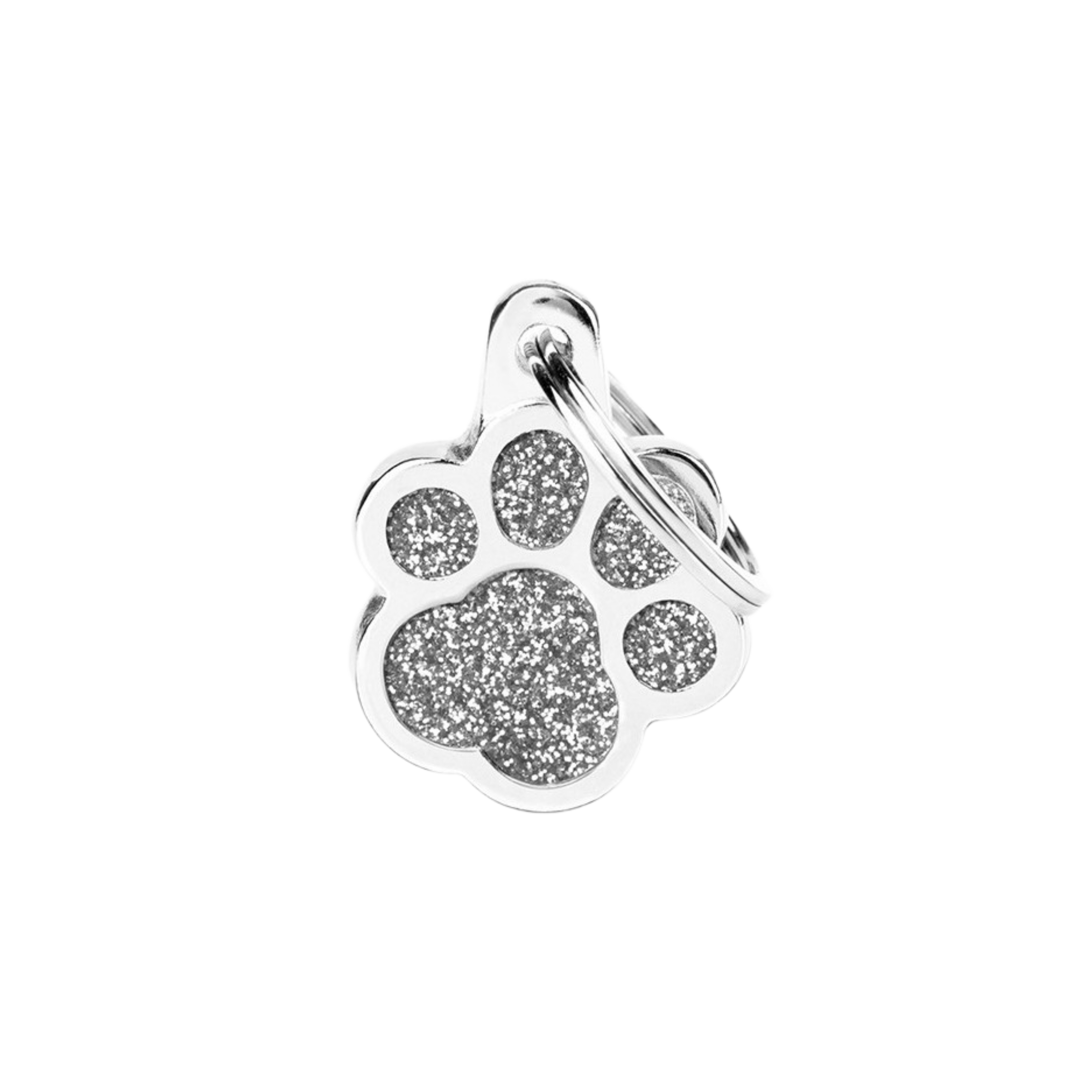 Myfamily Grey Glitter ID Tag