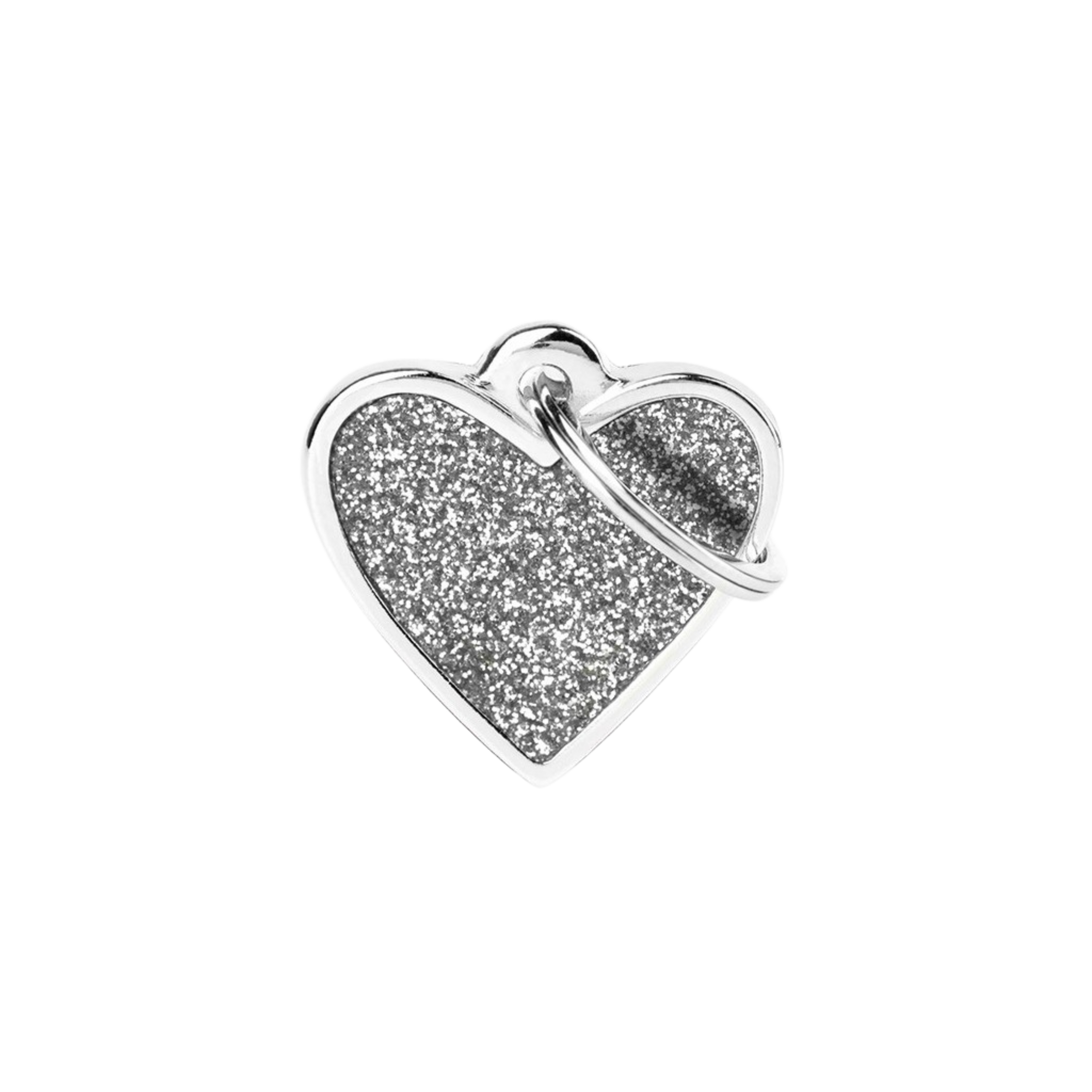 Myfamily Grey Glitter ID Tag