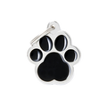 Myfamily Classic Big Black Paw ID Tag