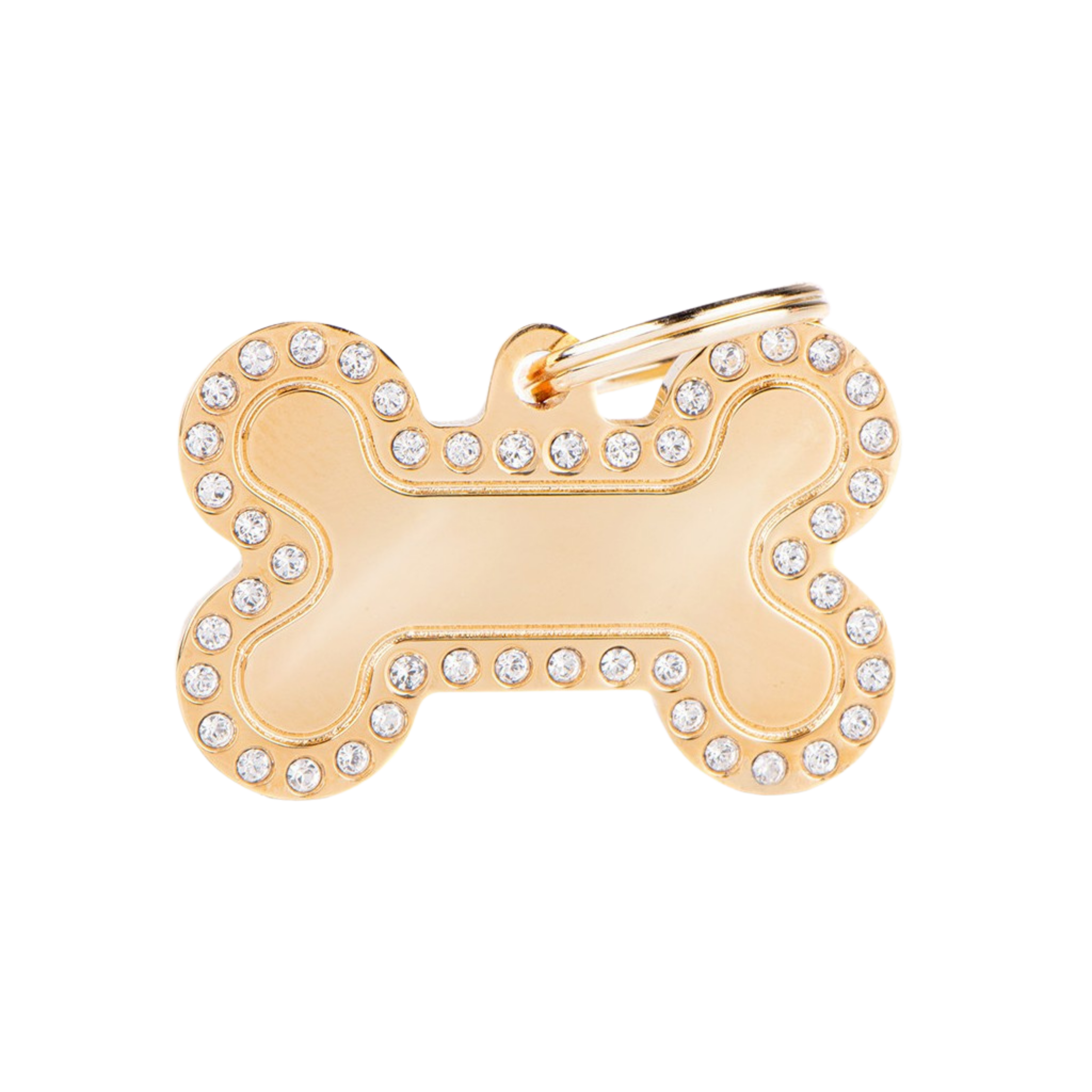 Myfamily Glam ID Tag with Silver Rhinestones