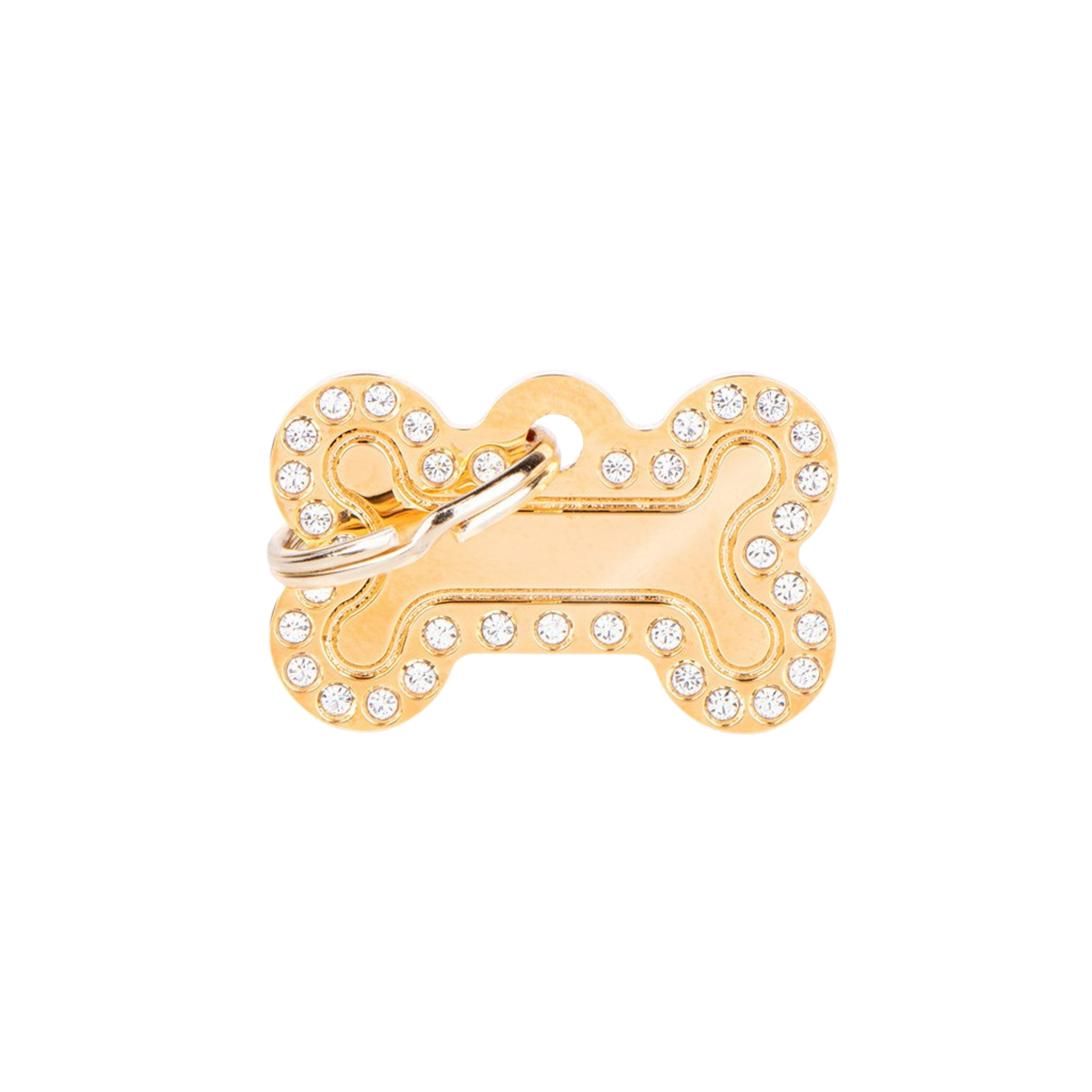 Myfamily Glam ID Tag with Silver Rhinestones