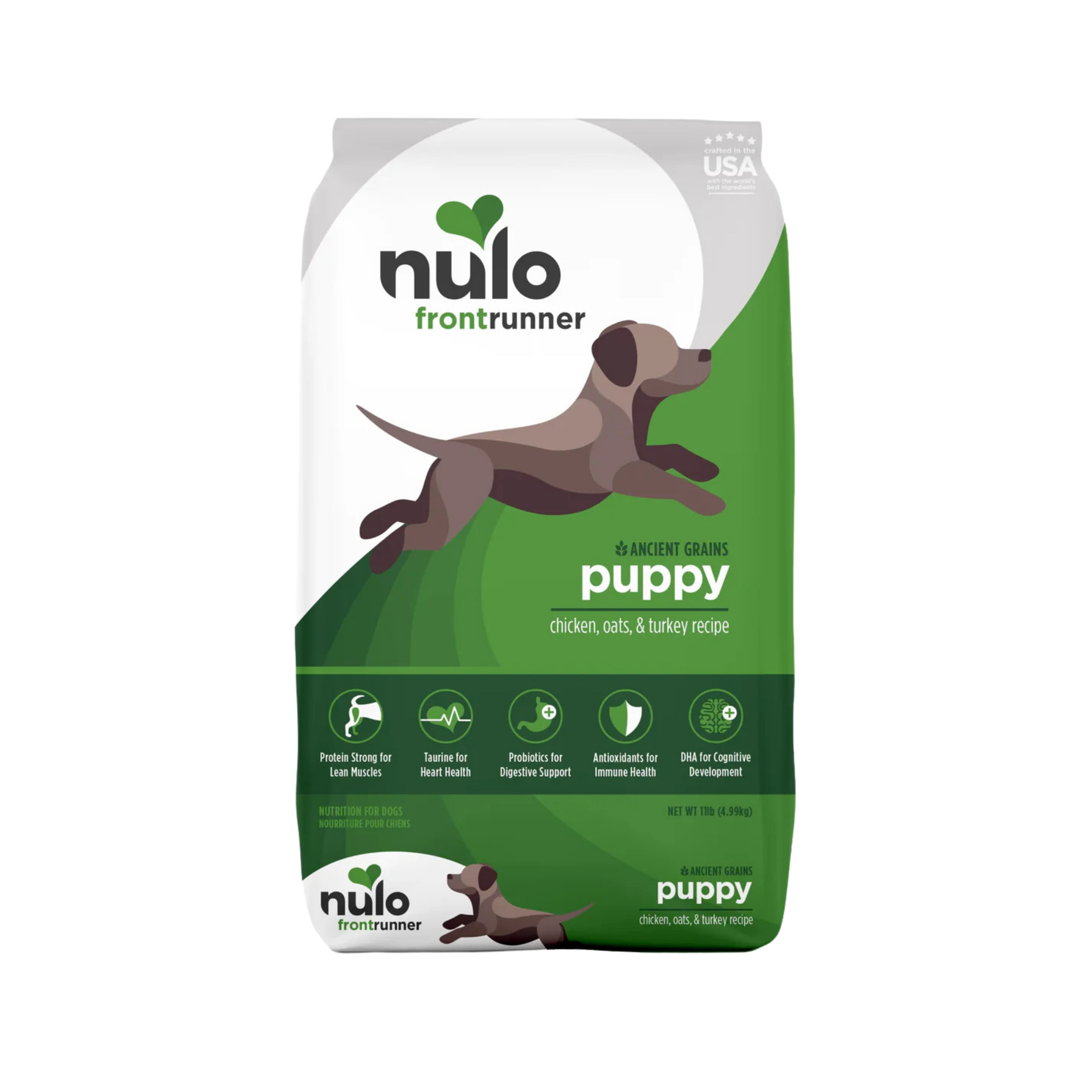 Nulo Frontrunner High-Protein Kibble For Puppies Chicken, Oats & Turkey Recipe