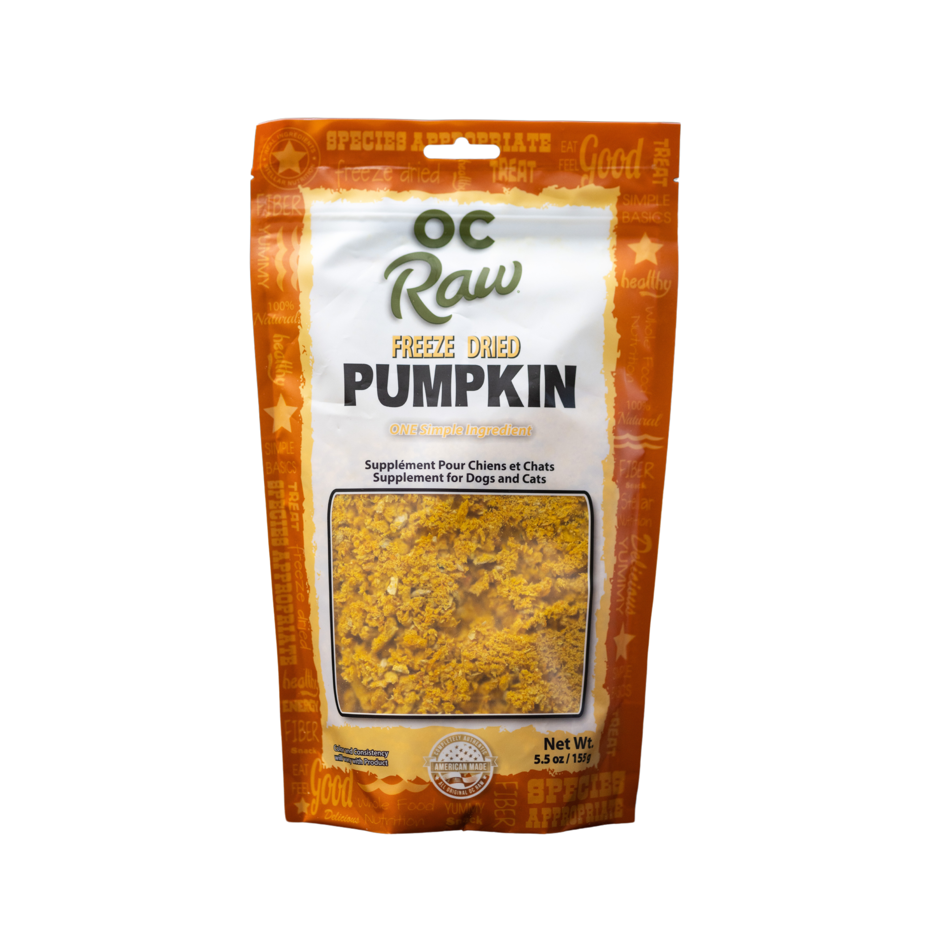 OC Raw Freeze Dried Pumpkin