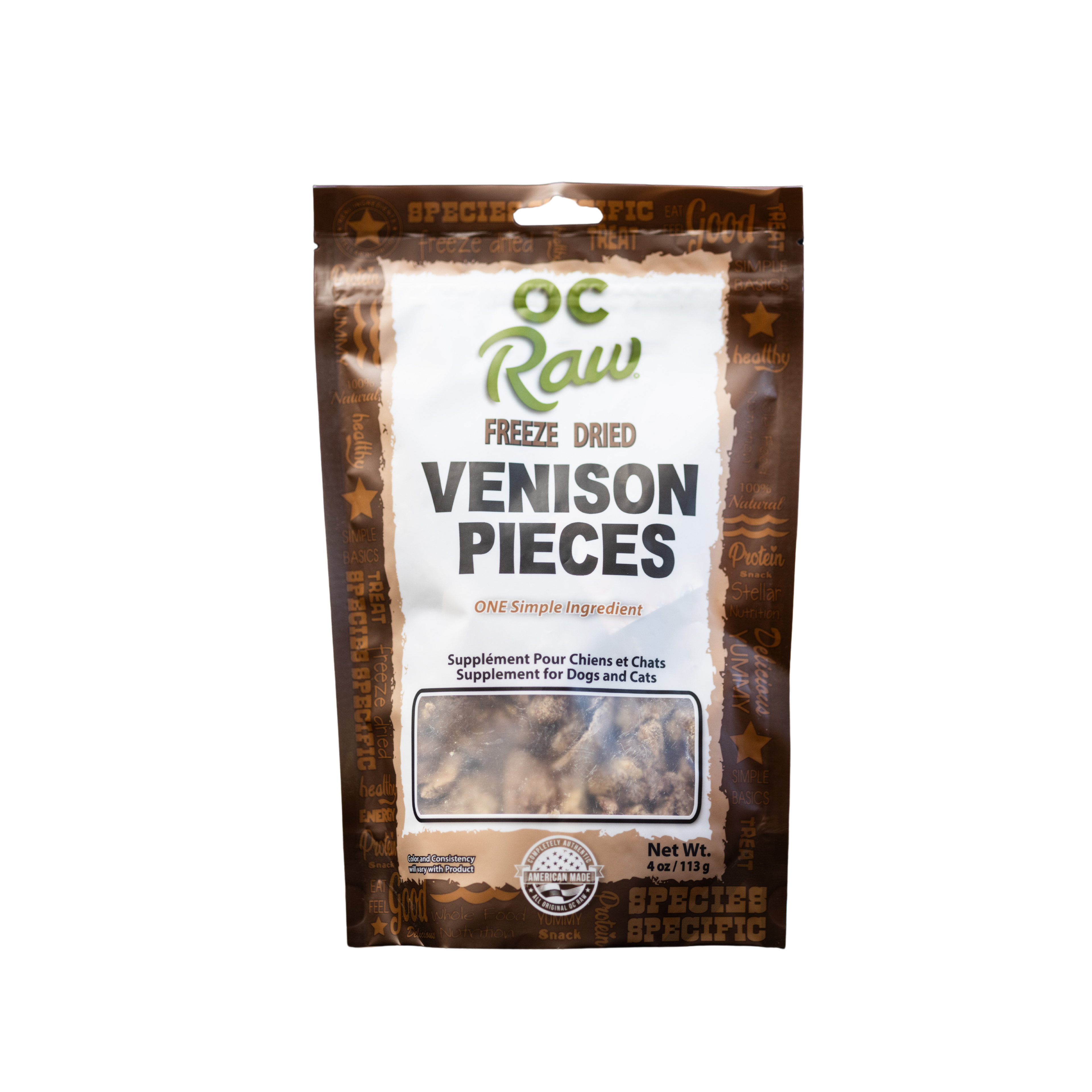 OC Raw Freeze Dried Venison Dog & Cat Treats