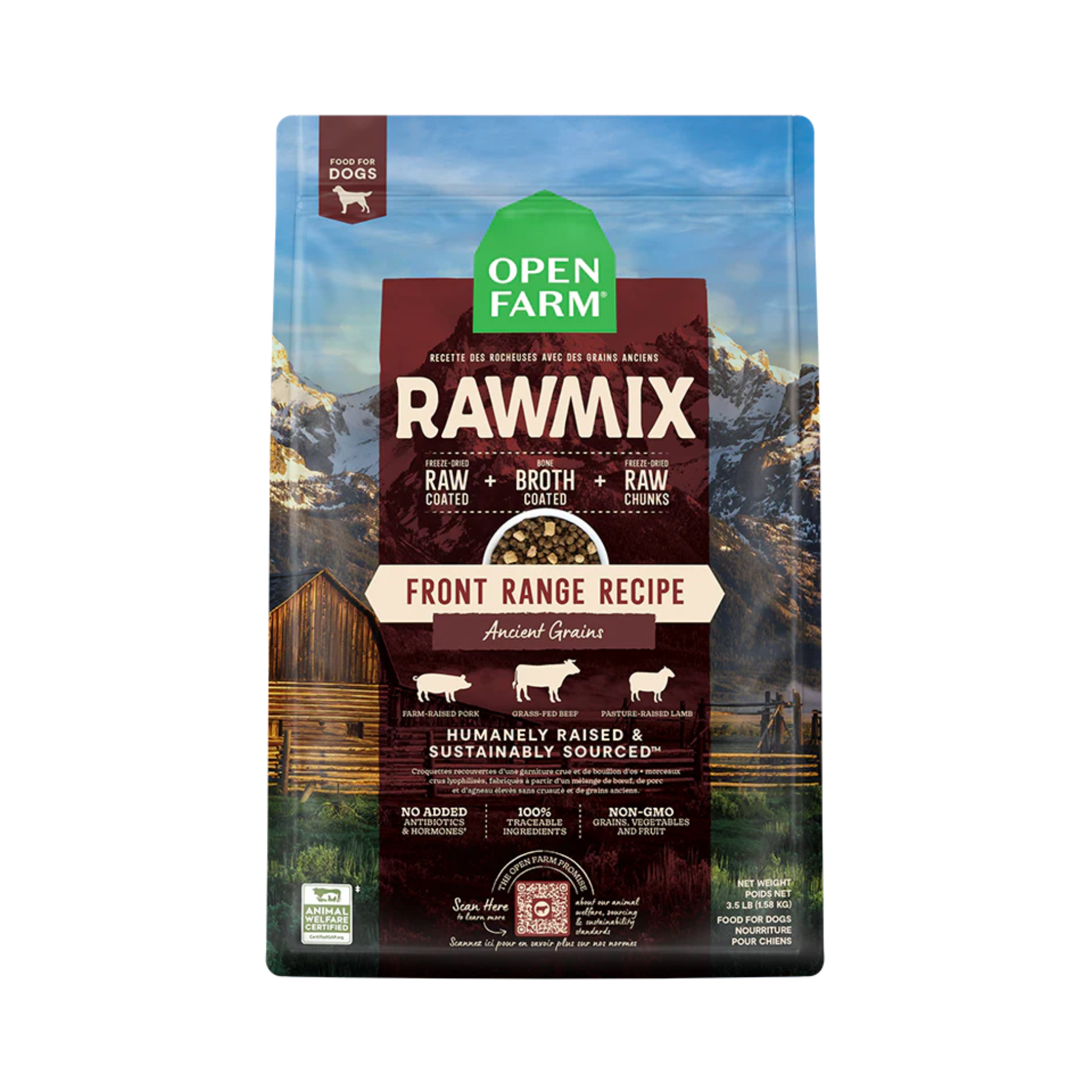 Open Farm Front Range Ancient Grains RawMix Dry Dog Food