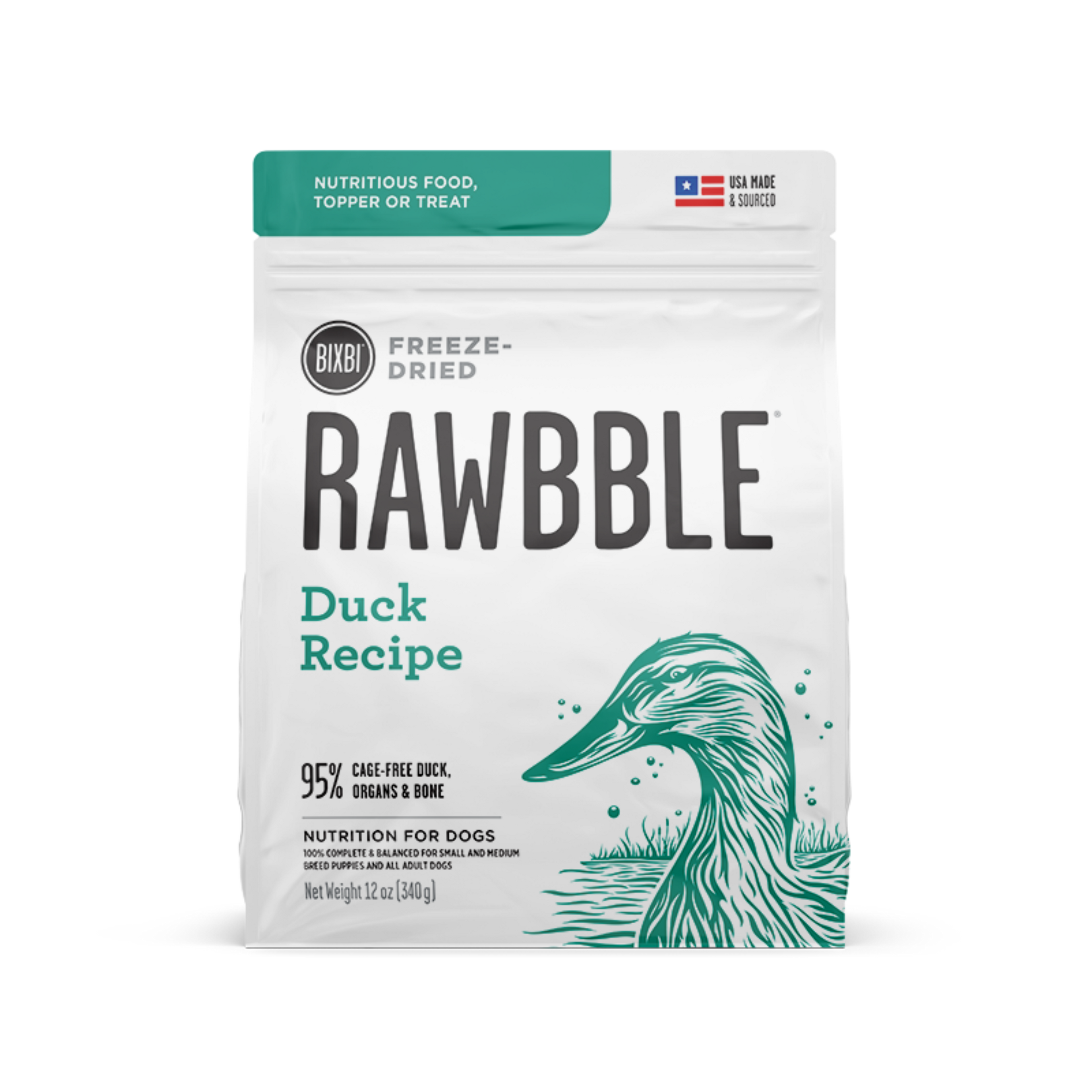 Rawbble Freeze-Dried Food for Dogs – Duck Recipe