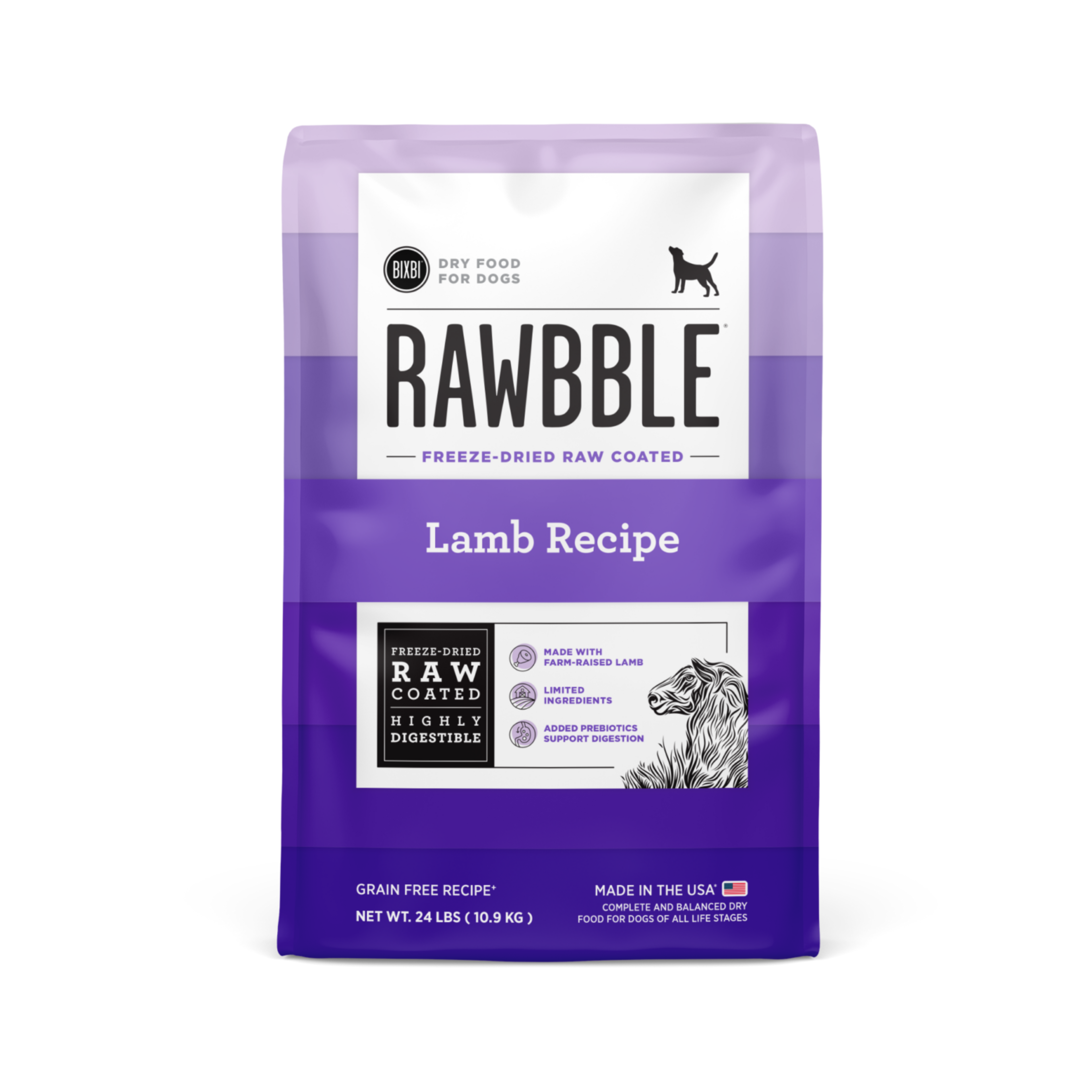 Rawbble Dry Food for Dogs – Lamb Recipe