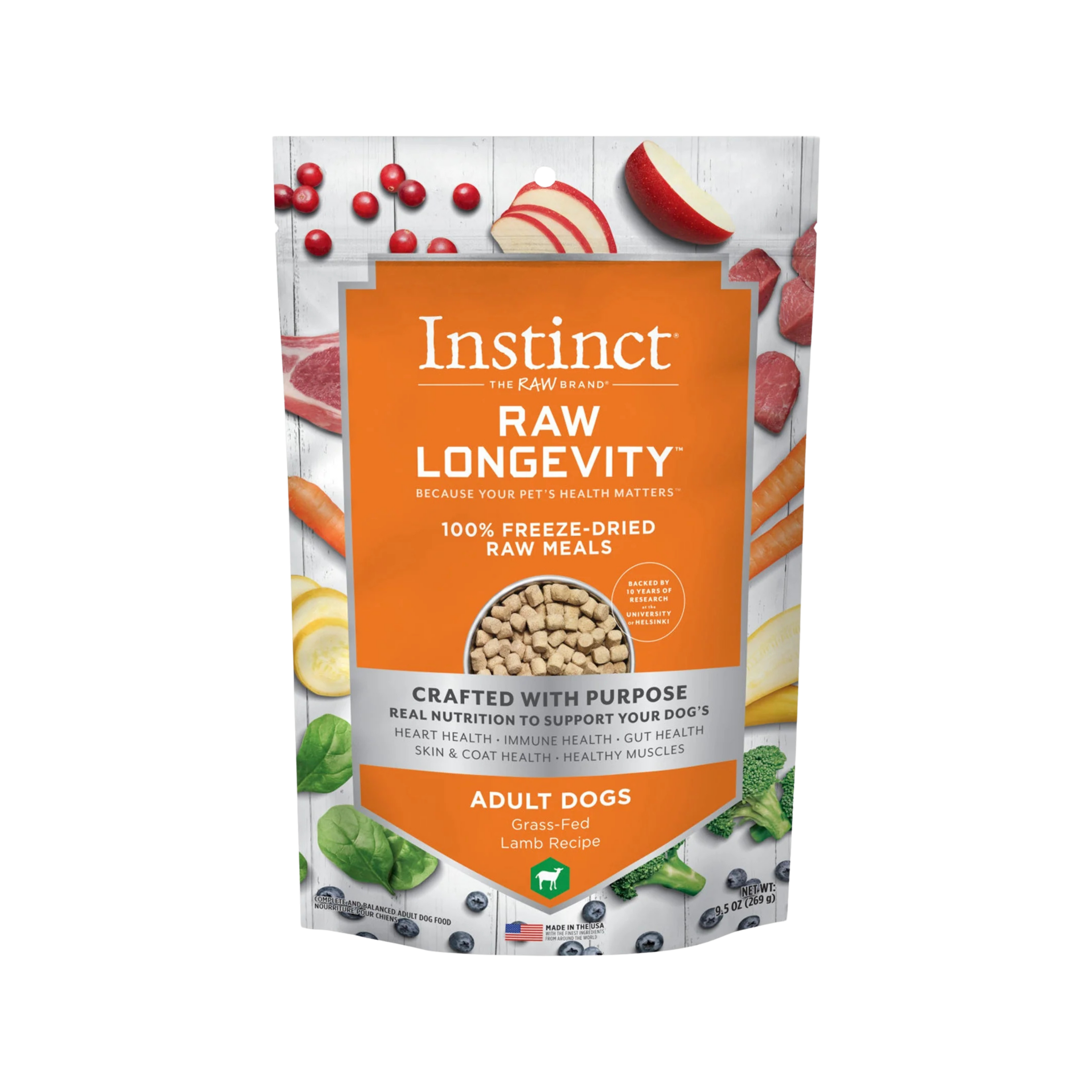 Instinct Raw Longevity 100% Freeze-Dried Raw Meals for Dogs