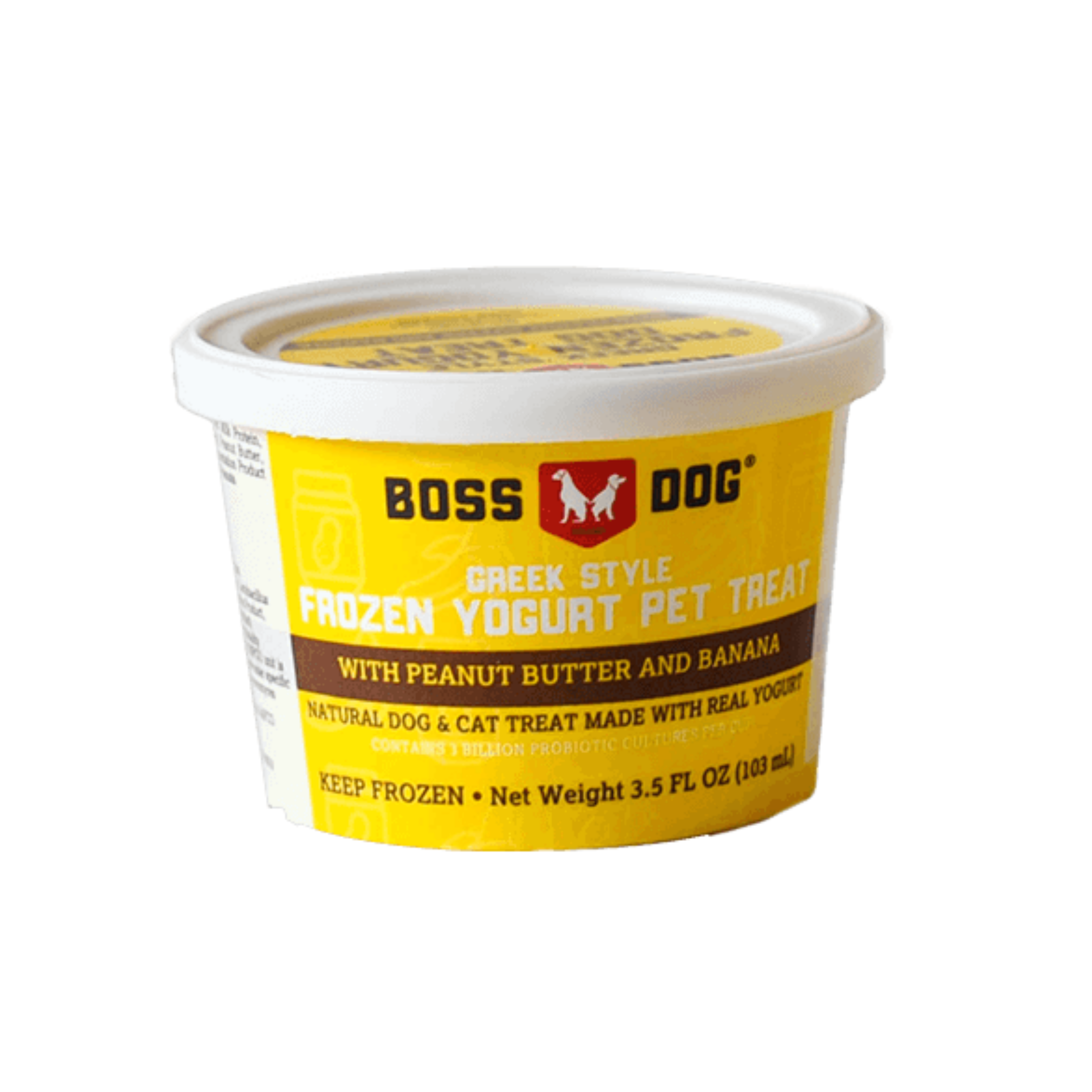 Boss Dog Frozen Yogurt Peanut Butter and Banana Flavor