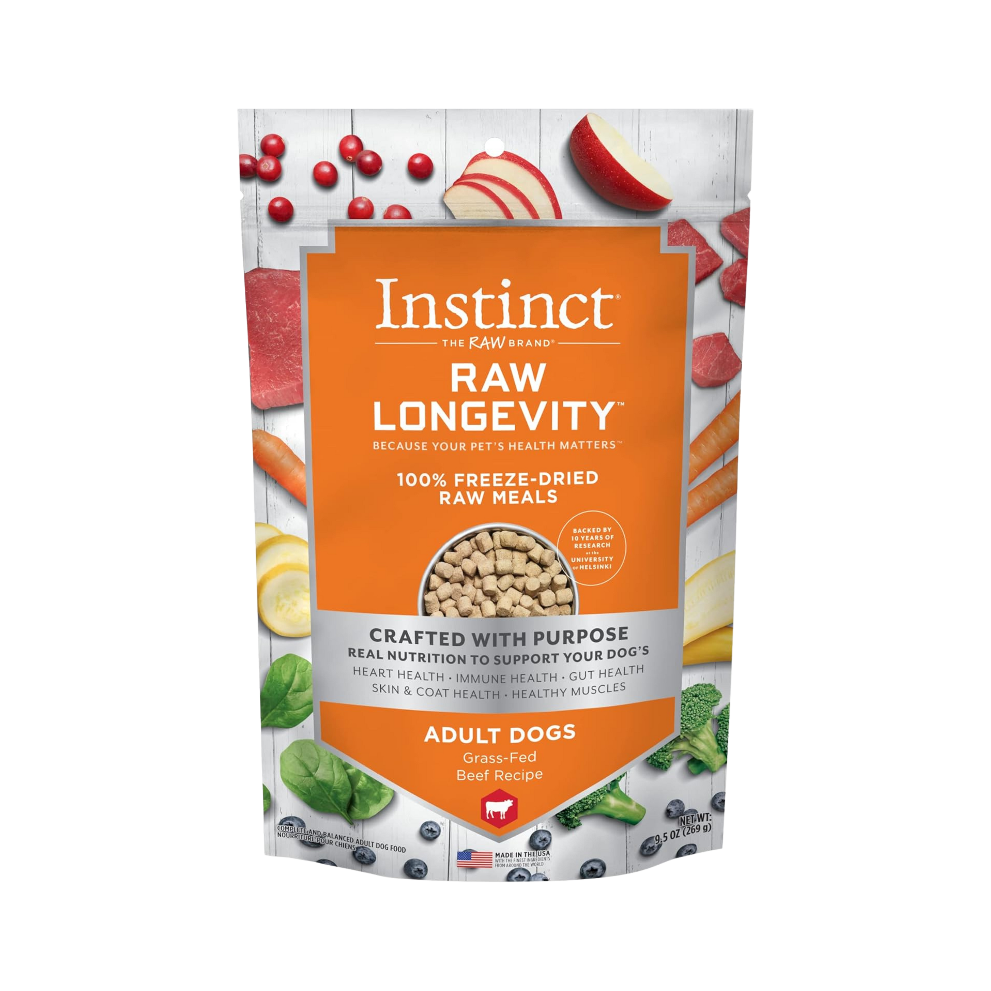 Instinct Raw Longevity 100% Freeze-Dried Raw Meals for Dogs