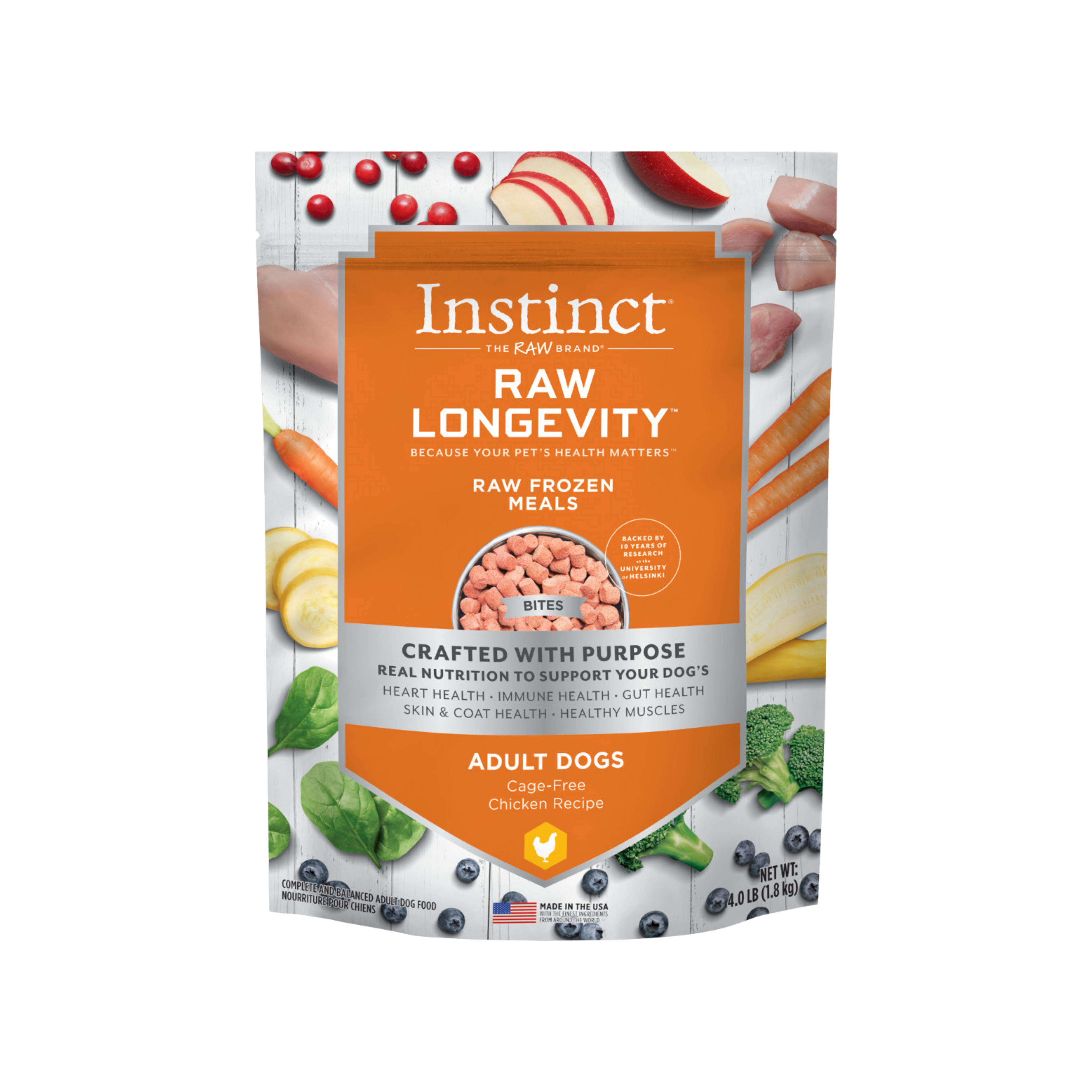 Instinct Raw Longevity Frozen Bites