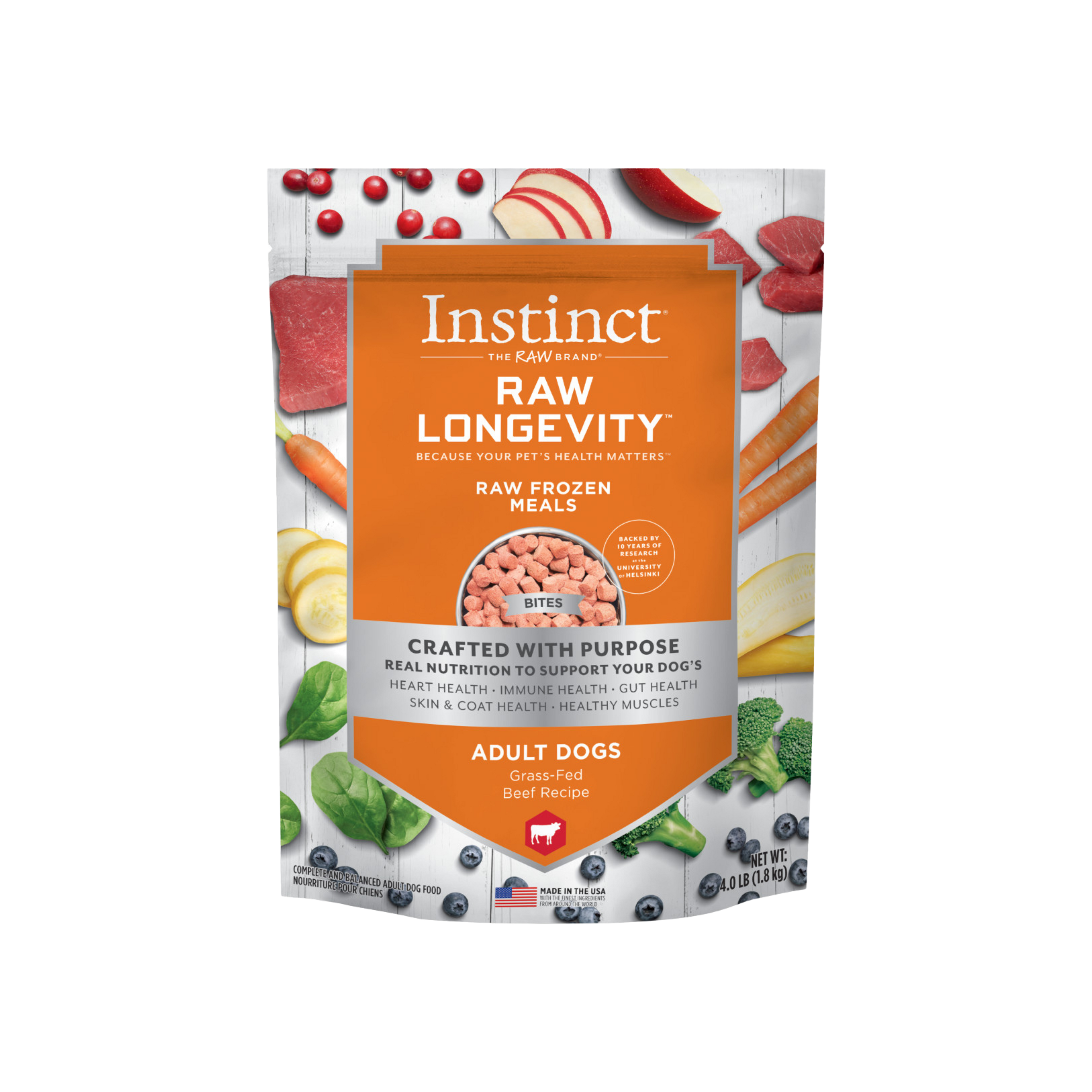 Instinct Raw Longevity Frozen Bites
