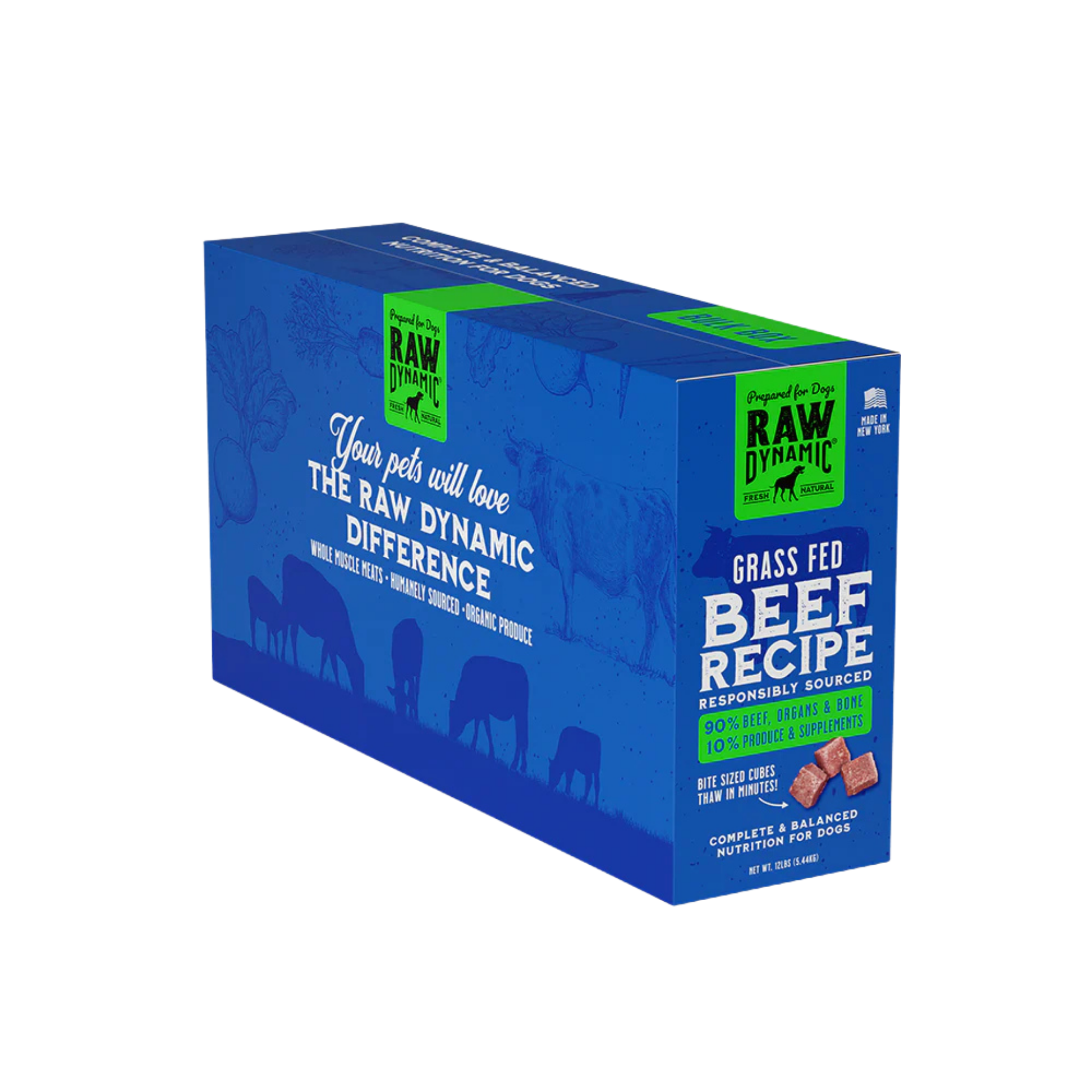 Raw Dynamic Frozen Raw Beef Formula for Dogs