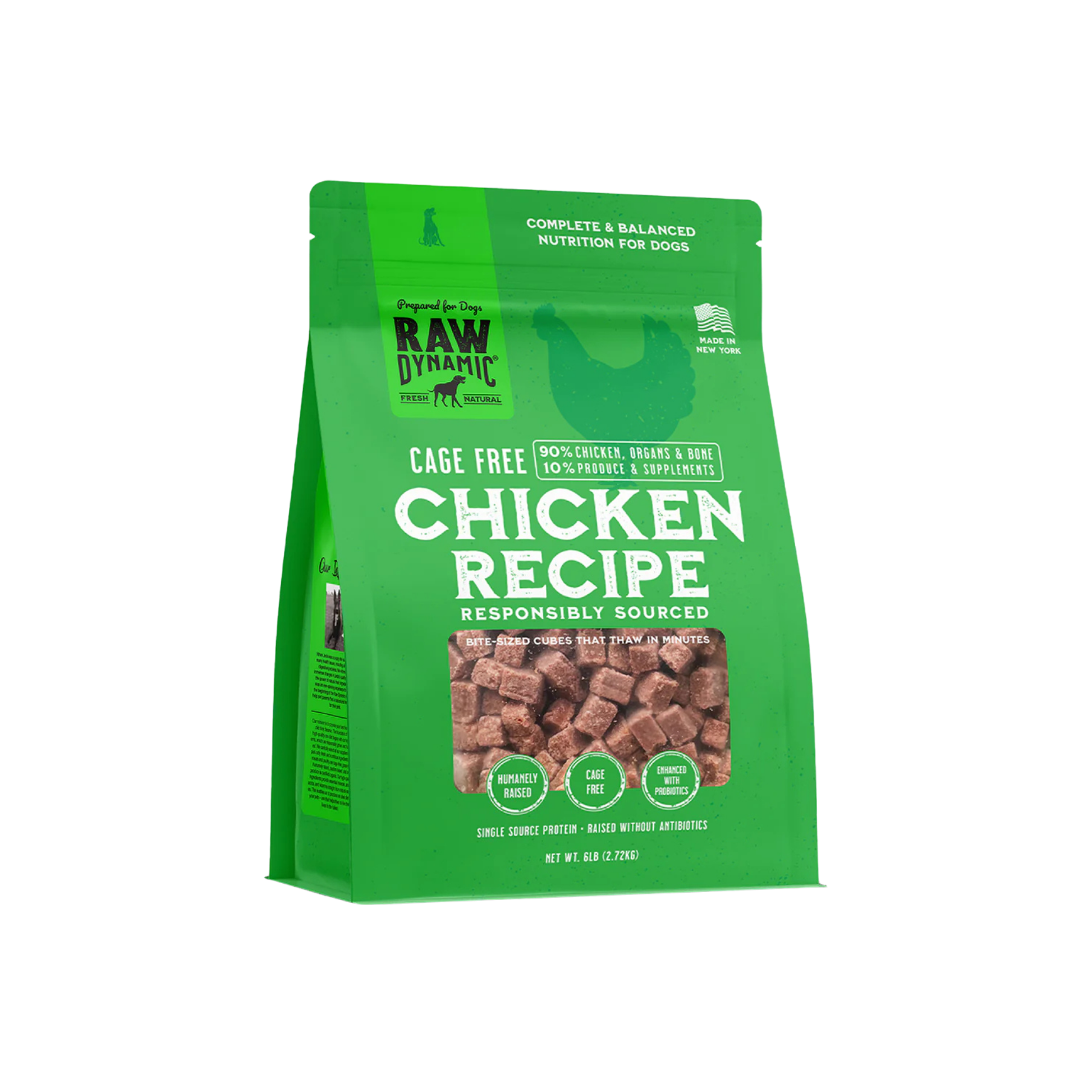Raw Dynamic Frozen Raw Chicken Formula for Dogs