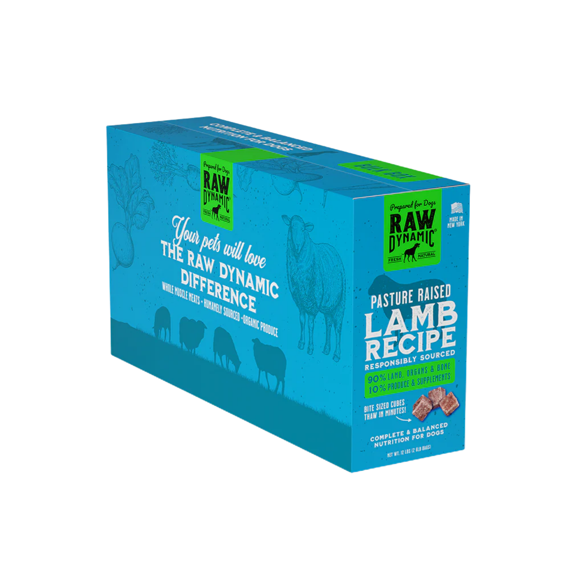 Raw Dynamic Frozen Raw Lamb Formula for Dogs