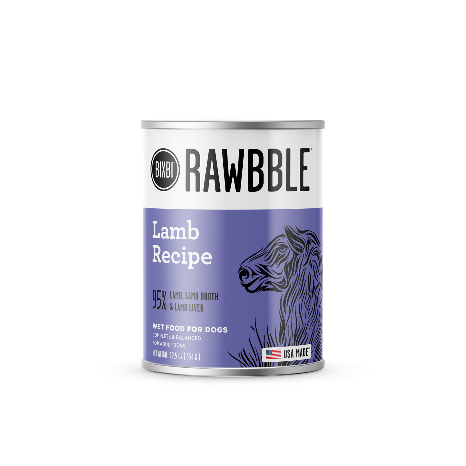 Rawbble Wet Food for Dogs – Lamb Paté Recipe