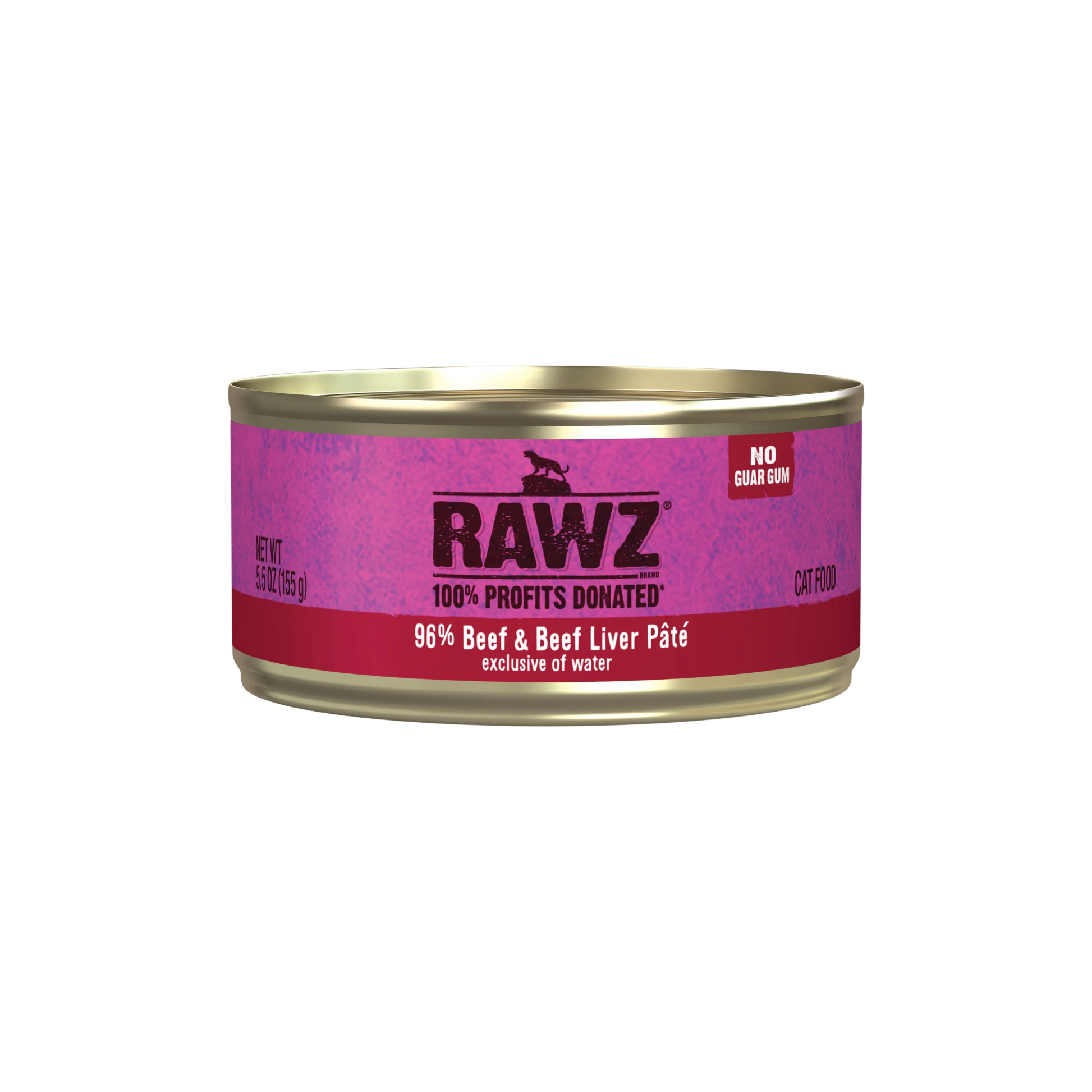 Rawz 96% Beef & Beef Liver Pate Cat Food