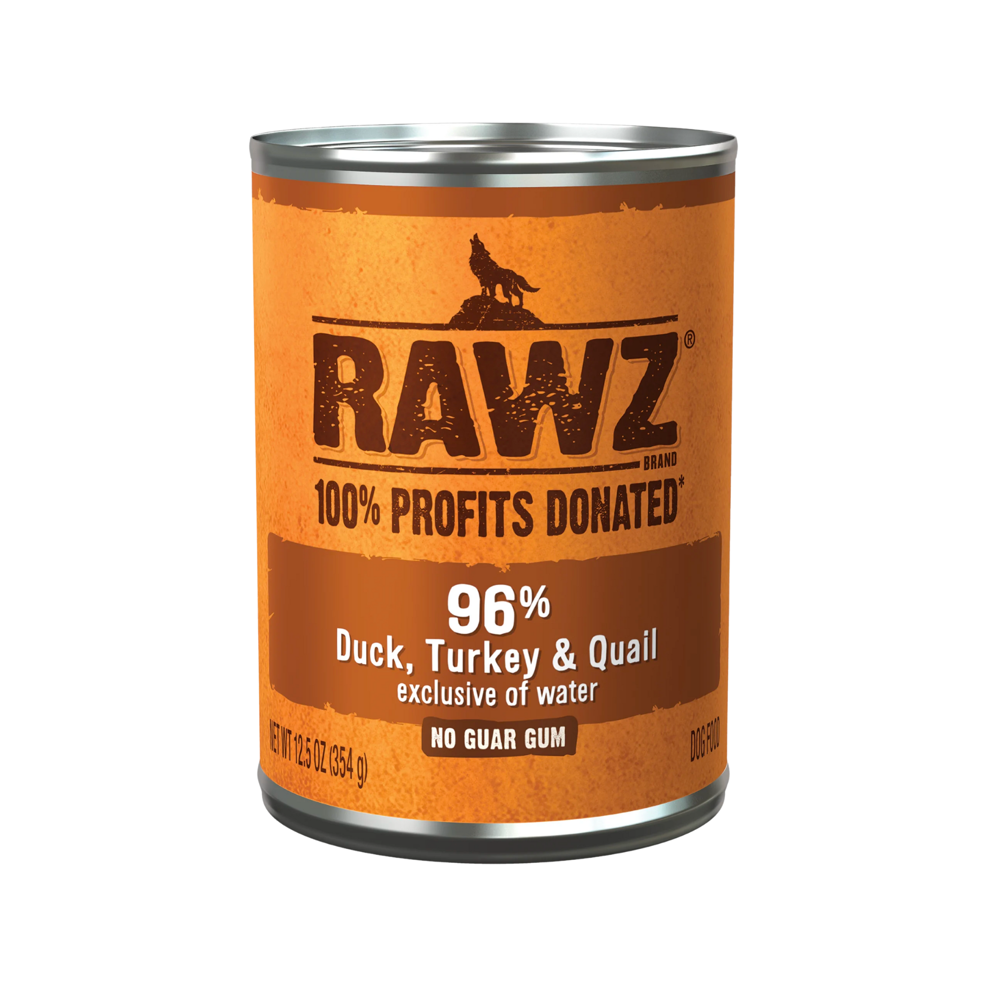 Rawz 96% Duck, Turkey & Quail Wet Dog Food