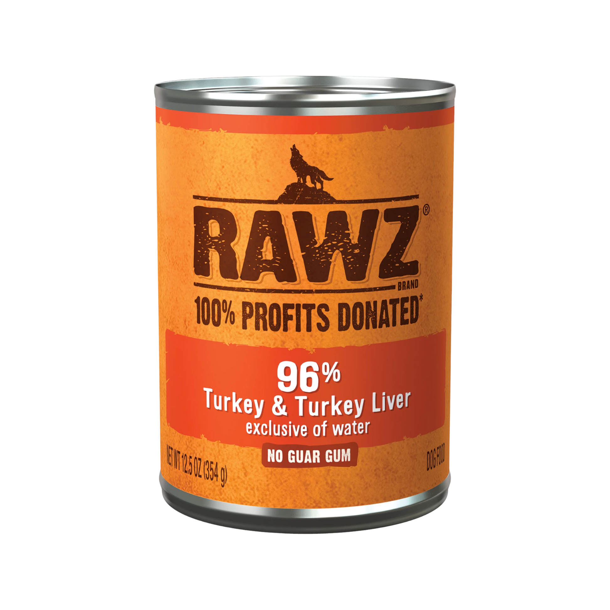 Rawz 96% Turkey & Turkey Liver Wet Dog Food