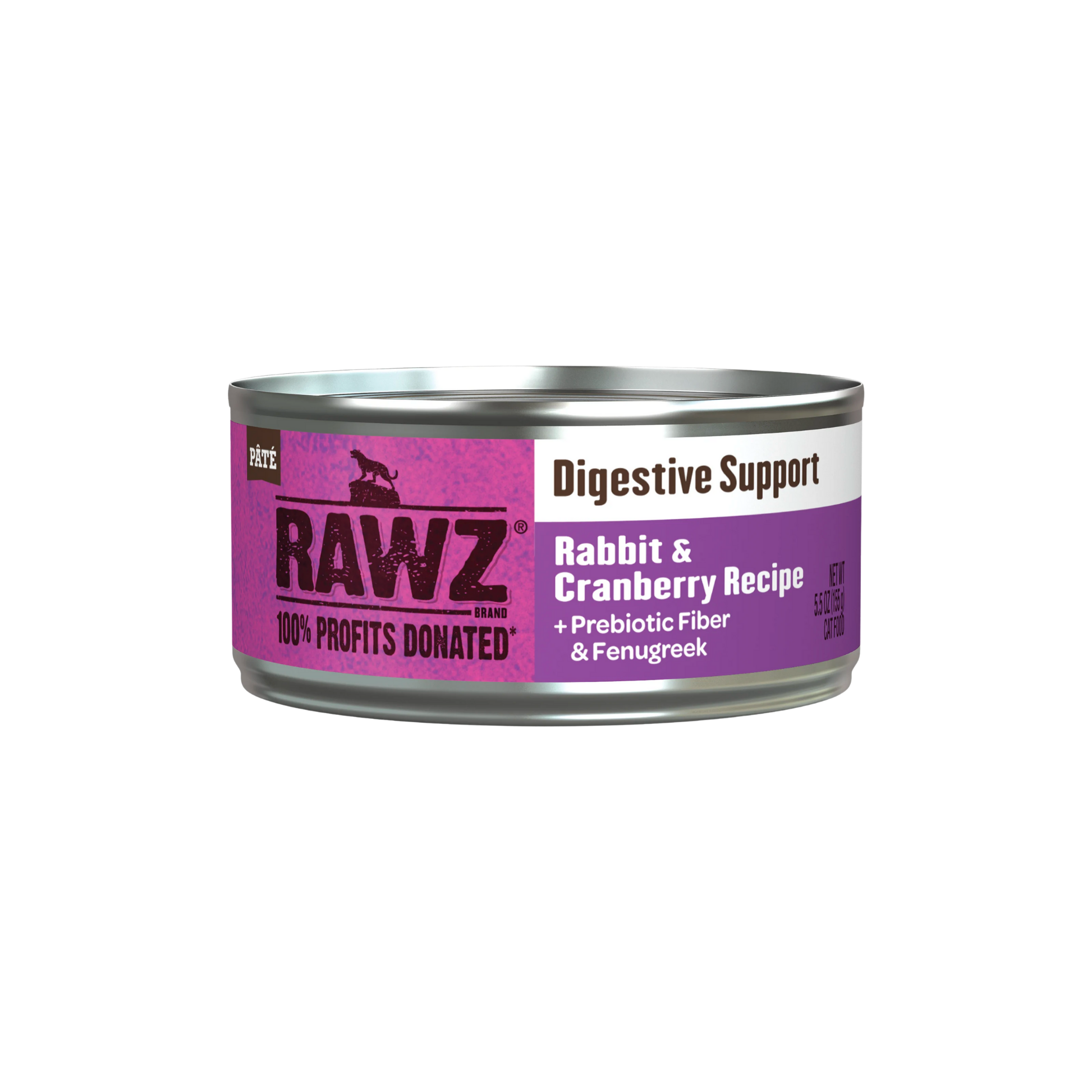 Rawz Digestive Support Rabbit & Cranberry Cat Food