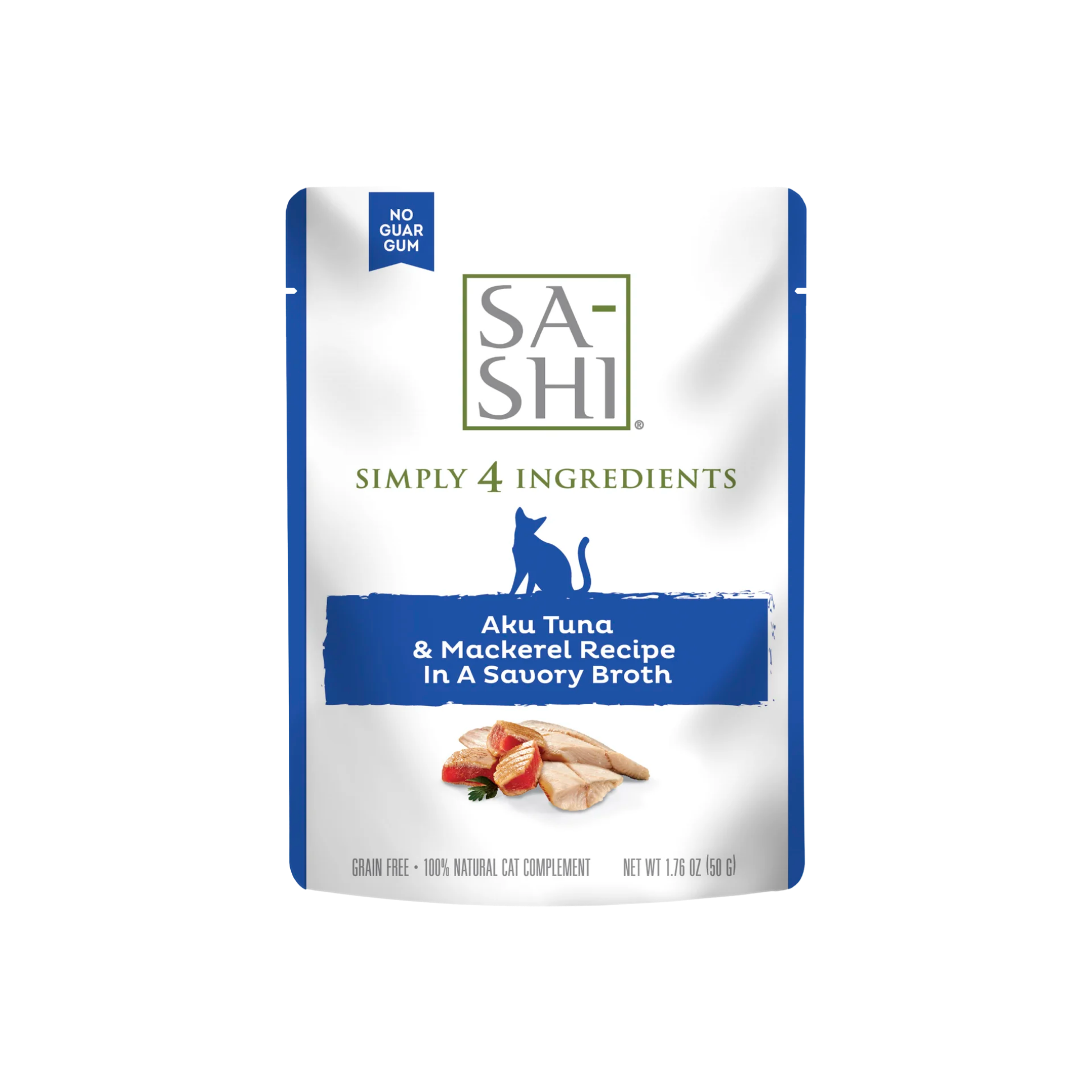 Rawz Sa-Shi Aku Tuna & Mackerel Cat Food Recipe in Savory Broth