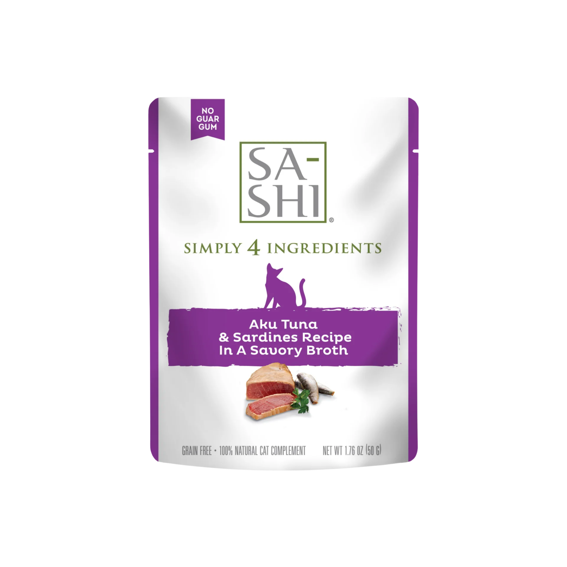 Rawz Sa-Shi Aku Tuna & Sardines Cat Food Recipe in Savory Broth