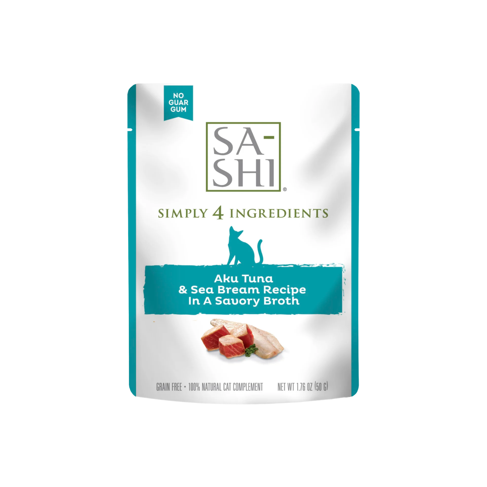Rawz Sa-Shi Aku Tuna & Sea Bream Cat Food Recipe in Savory Broth