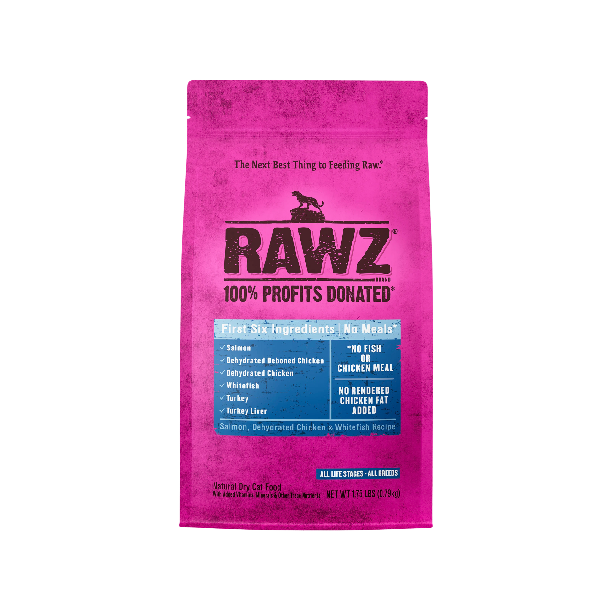 Rawz Salmon, Dehydrated Chicken & Whitefish Dry Cat Food