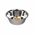 Durable Stainless Steel Pet Bowl – Embossed, Rustproof, Non-Tip Feeding Dish in Multiple Sizes for Dogs & Cats