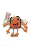Octopus Dog Toy with Bone – Rope Tug Toy with Squeaker & Crinkle | Durable, Recycled, Interactive Pet Play Toy