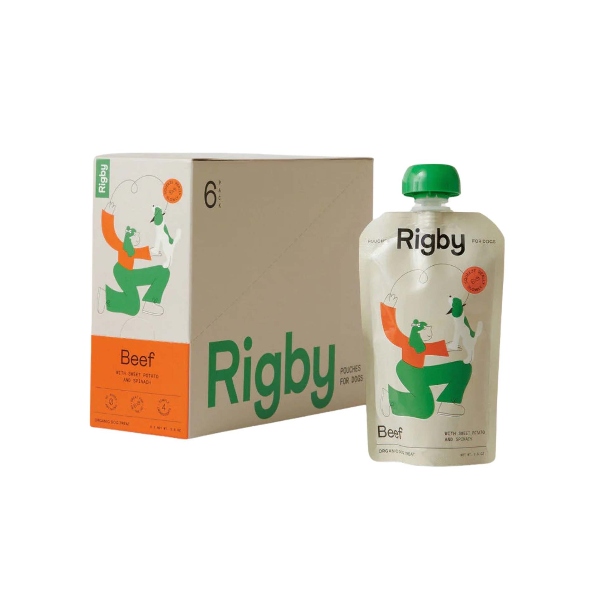 Rigby Organic Beef with Sweet Potato & Spinach Dog Treat
