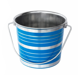 Colored Round Bucket – Pink, Blue, Black | Multi-Purpose Plastic Utility Pail for Pets, Cleaning, Storage & More