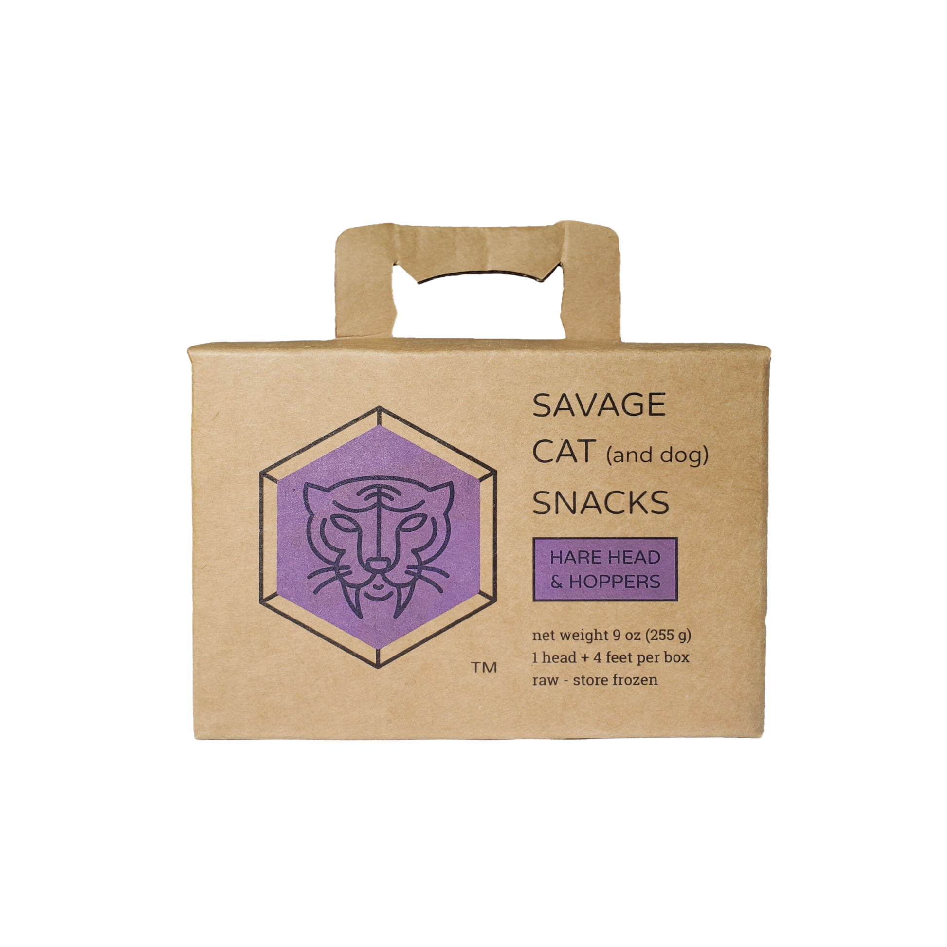 Savage Cat & Dog Frozen Hare Head & Snacks Treats