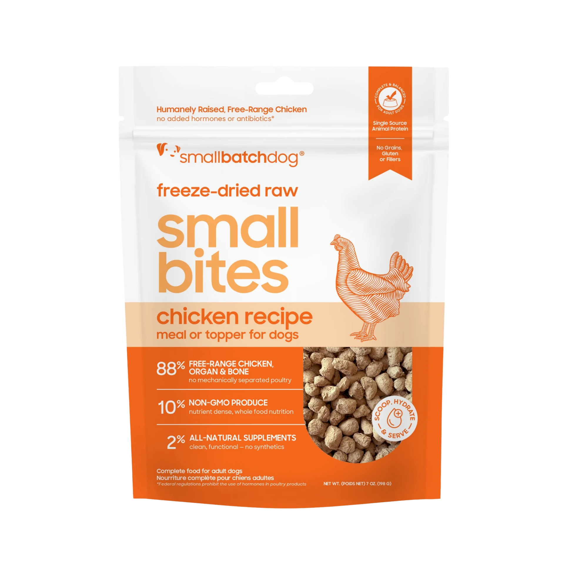 Smallbatch Freeze-Dried Raw Chicken Recipe Small Bites