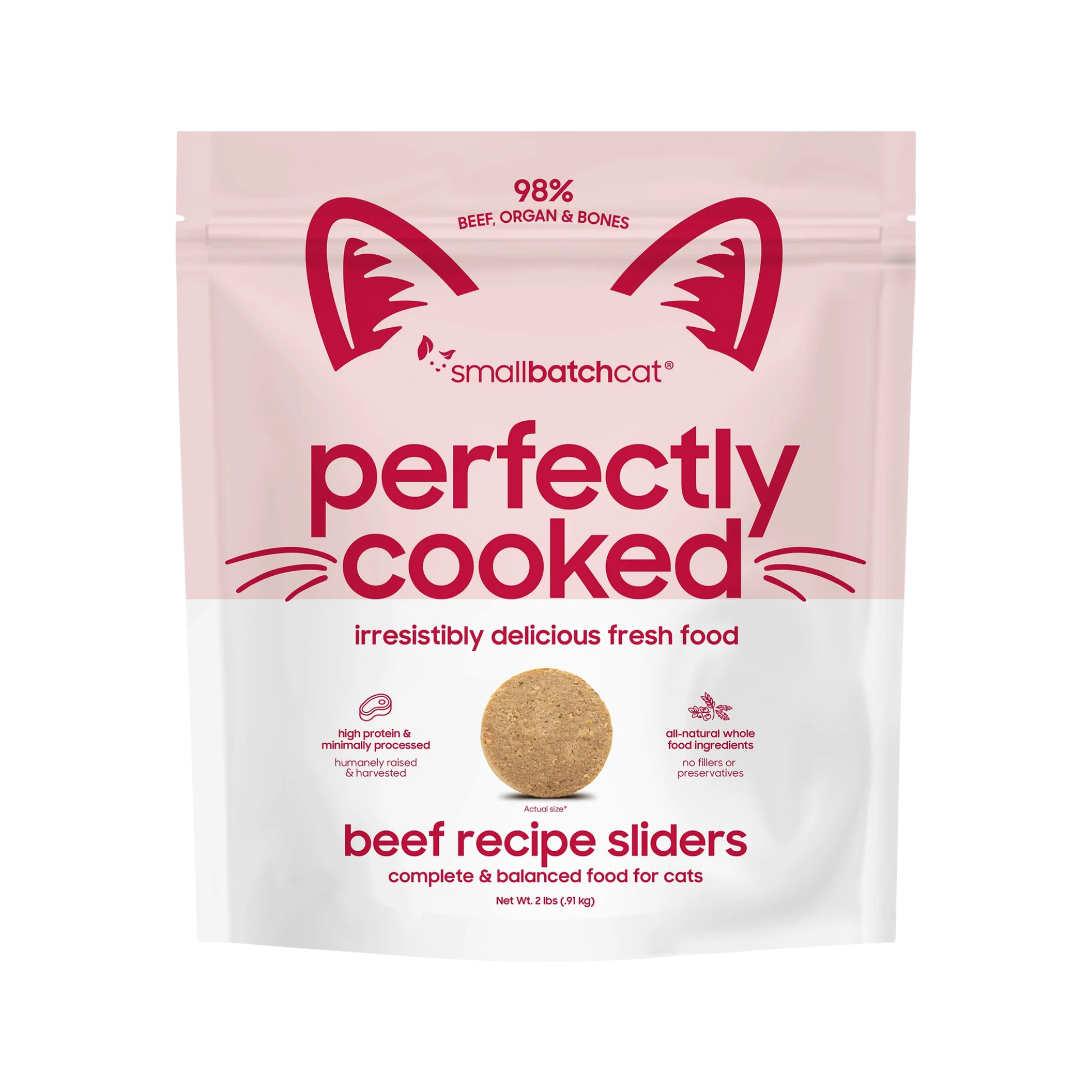 SmallBatch Perfectly Cooked Beef Sliders for Cats