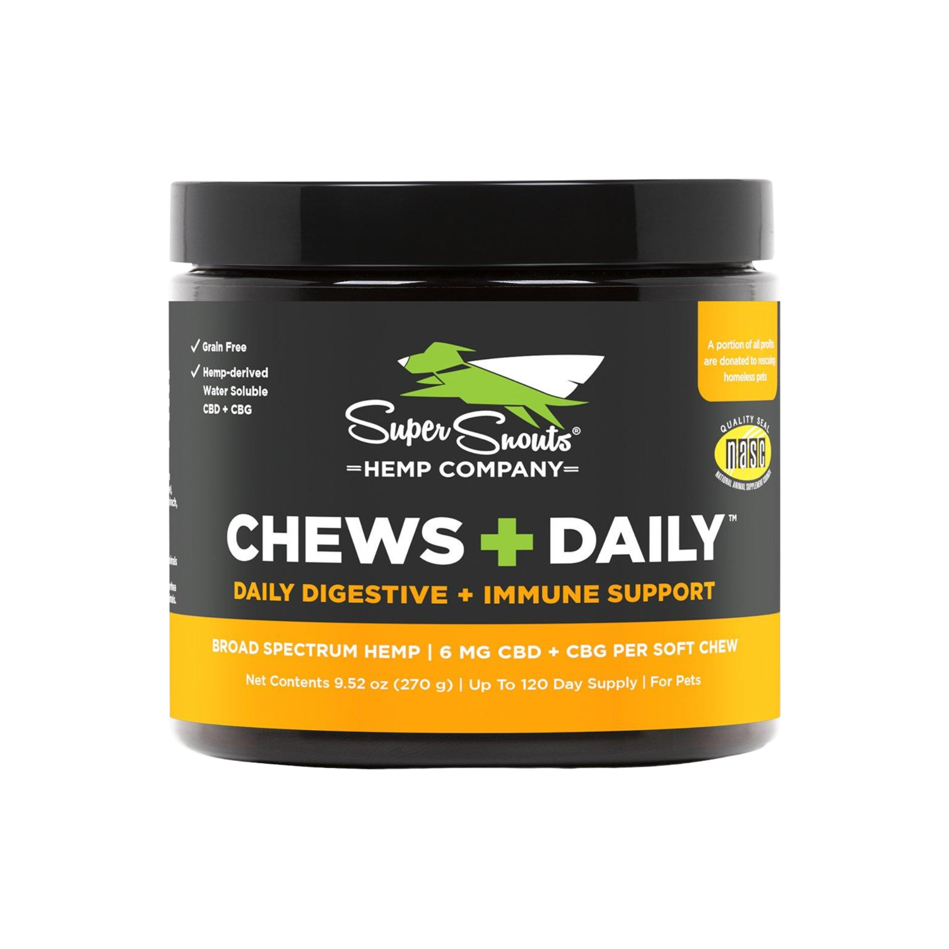Super Snouts Chews Daily Digestive Support Hemp Chew
