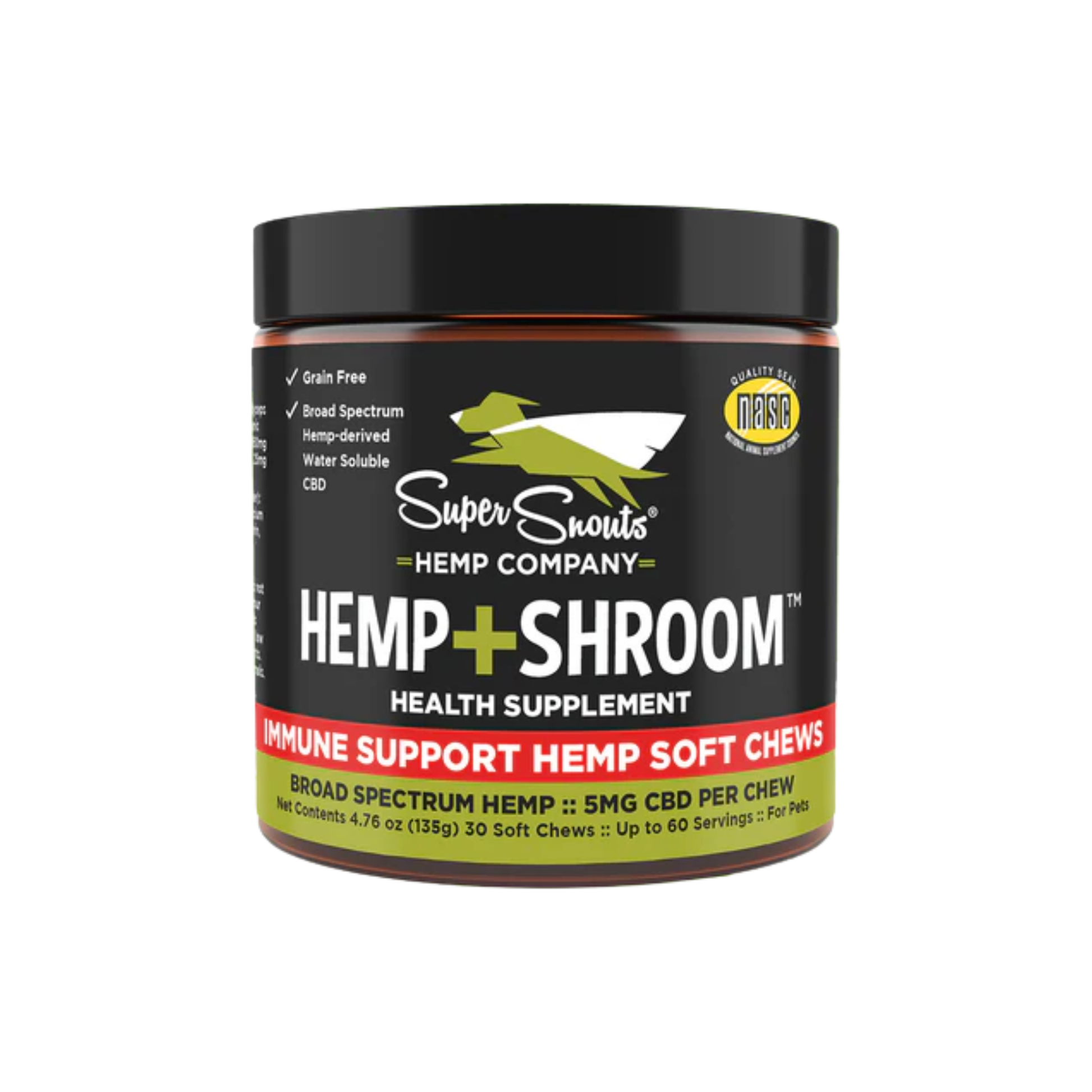 Super Snouts Hemp + Shroom Skin Health Support Hemp Chews
