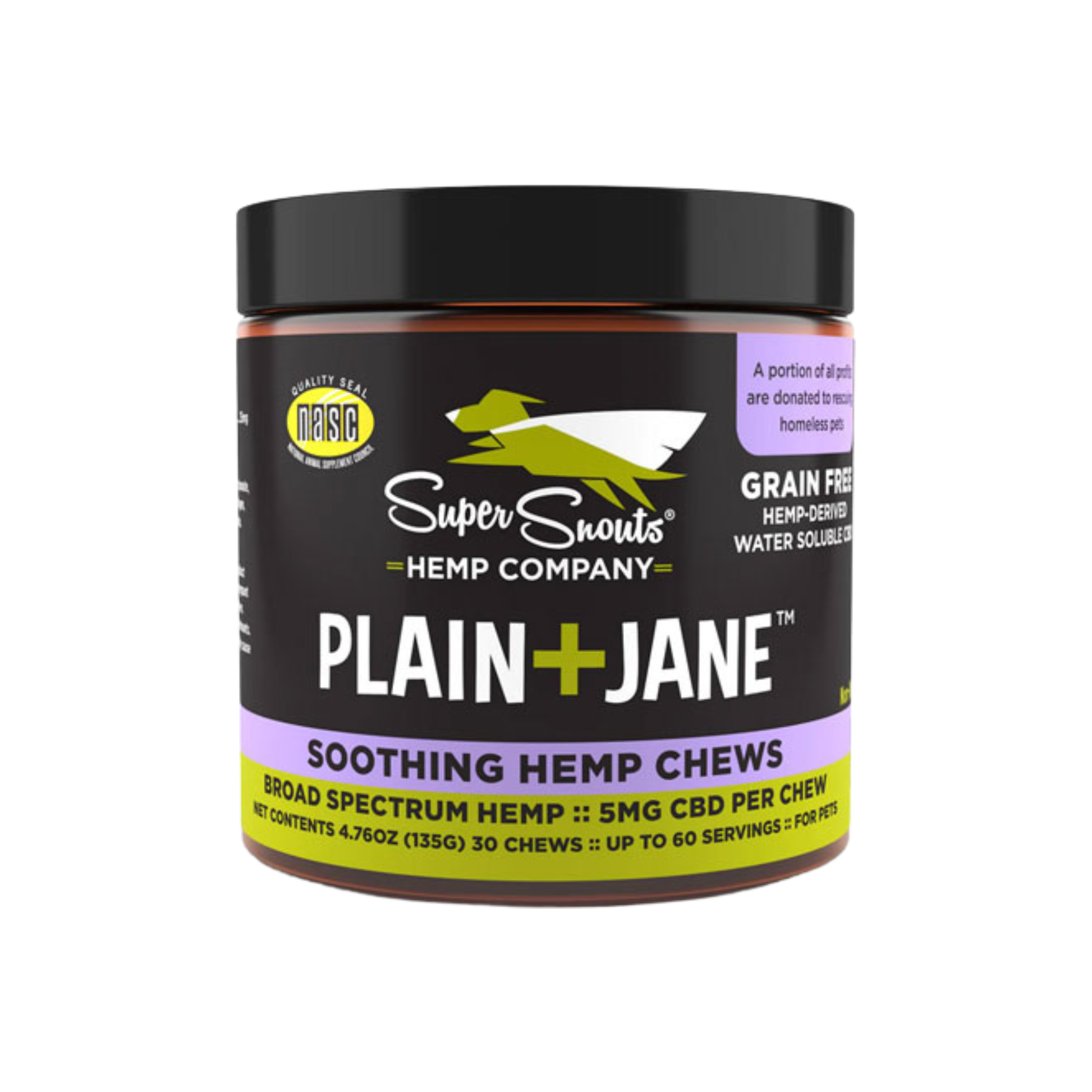 Super Snouts Plain + Jane Wellness Support Hemp Chews