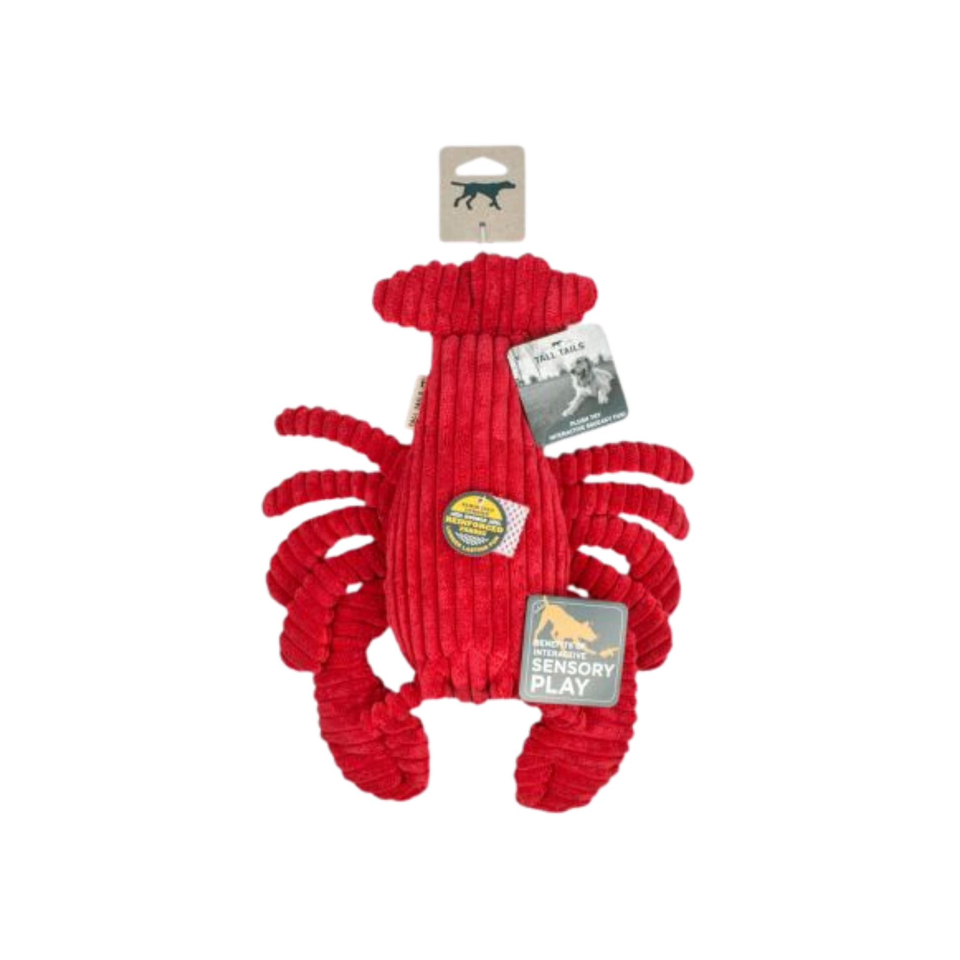 Tall Tails Crunch Lobster Dog Toy