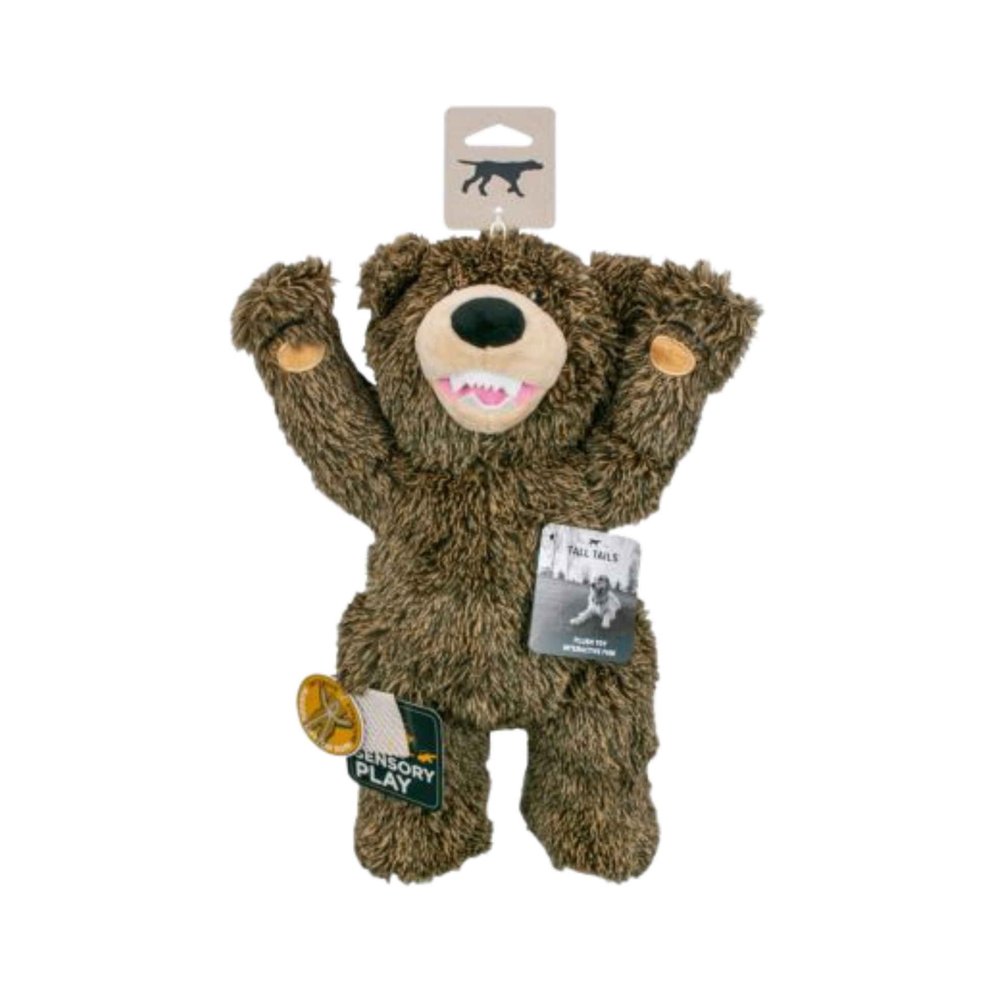 Tall Tails Grizzly Rope Body Dog Toy