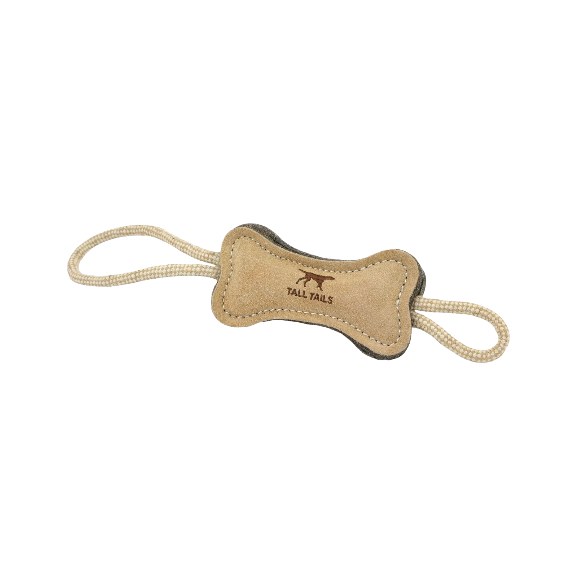 Tall Tails Natural Wool Bone Tug Dog Toy