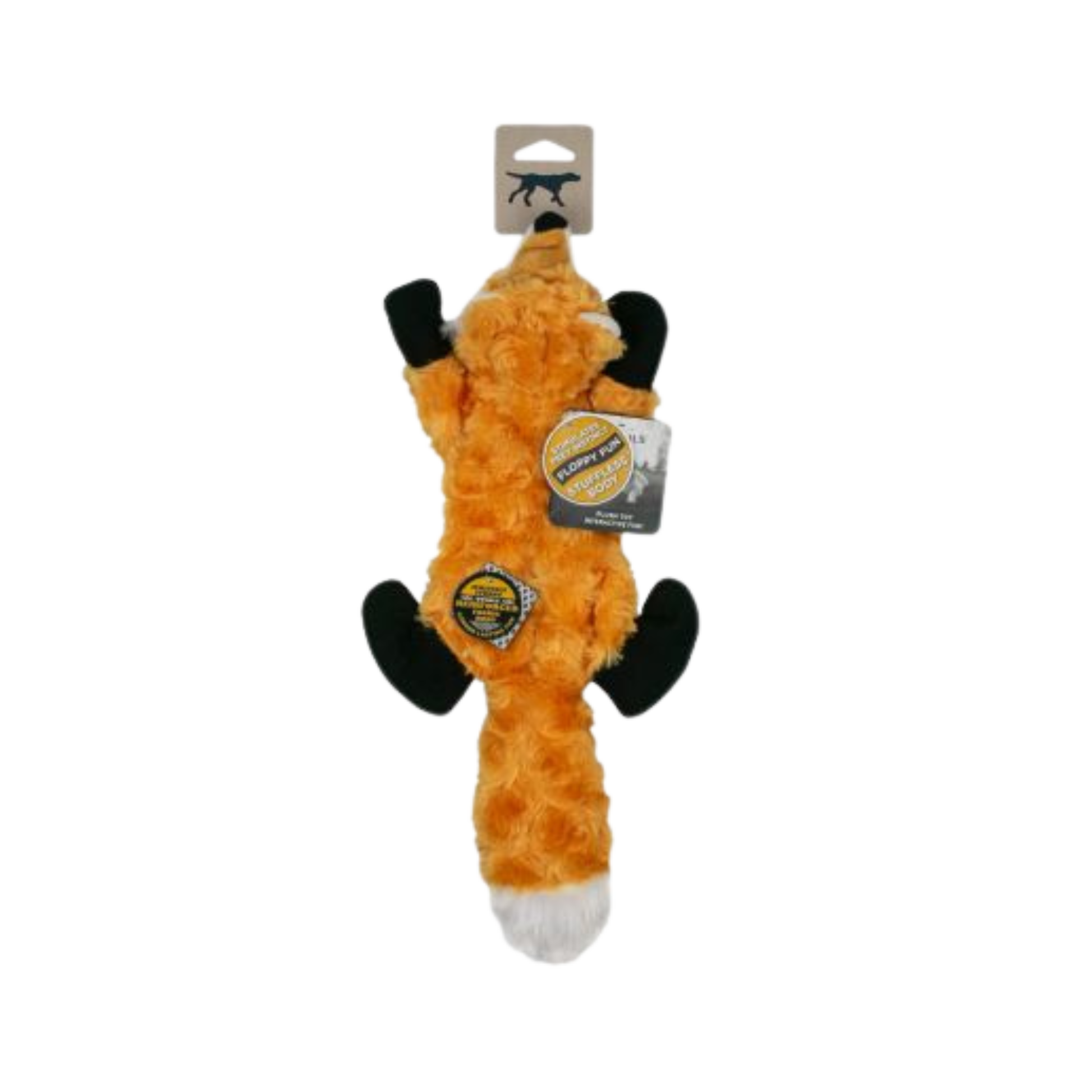 Tall Tails Stuffless Fox Squeaker Dog Toy