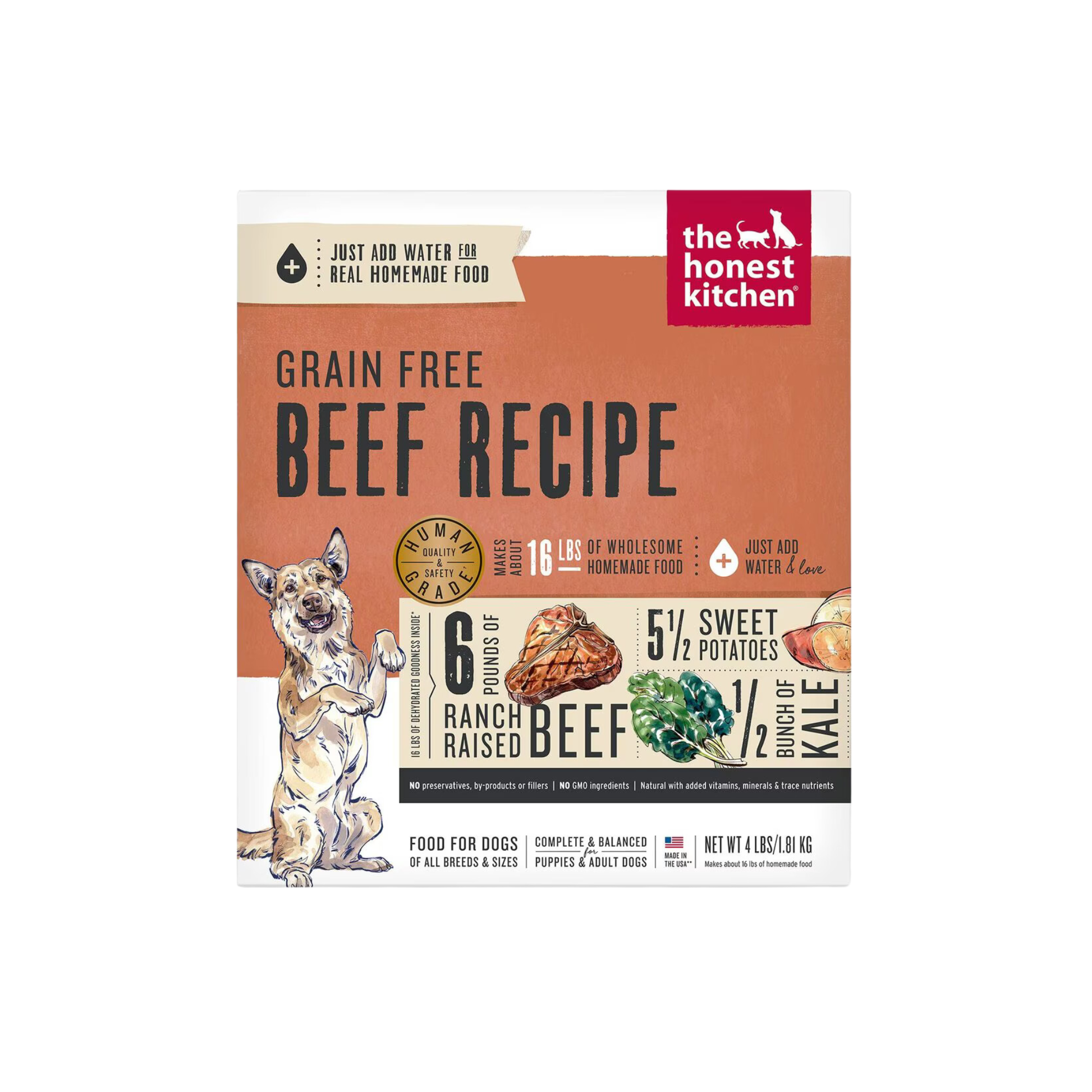 The Honest Kitchen Dehydrated Grain Free Beef Dog Food