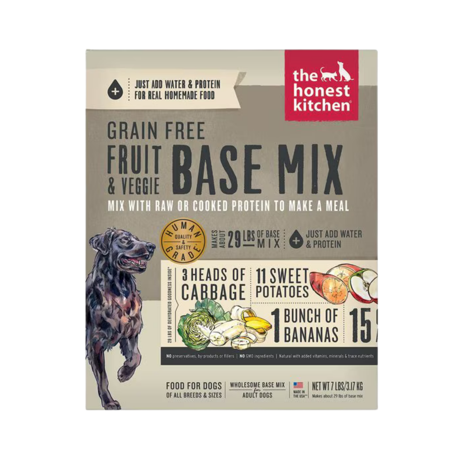 The Honest Kitchen Dehydrated Grain Free Fruit & Veggie Base Mix Dog Food