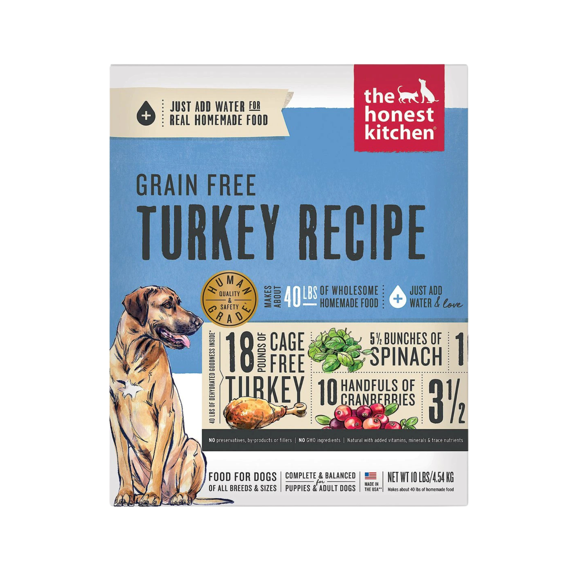 The Honest Kitchen Dehydrated Grain Free Turkey Dog Food